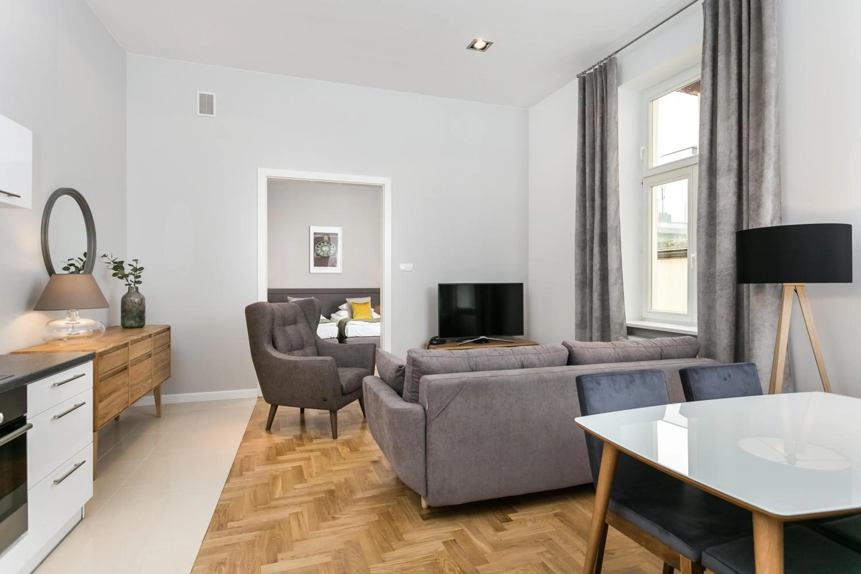 Seating area in Venetian House Market Square Aparthotel