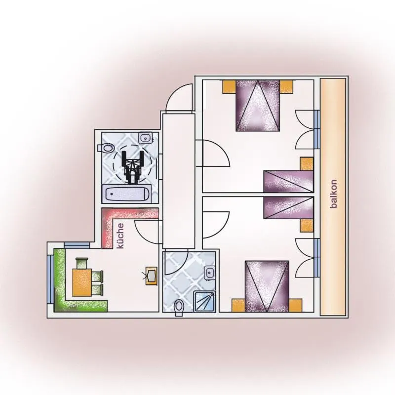 Floor plan in Haus Renate