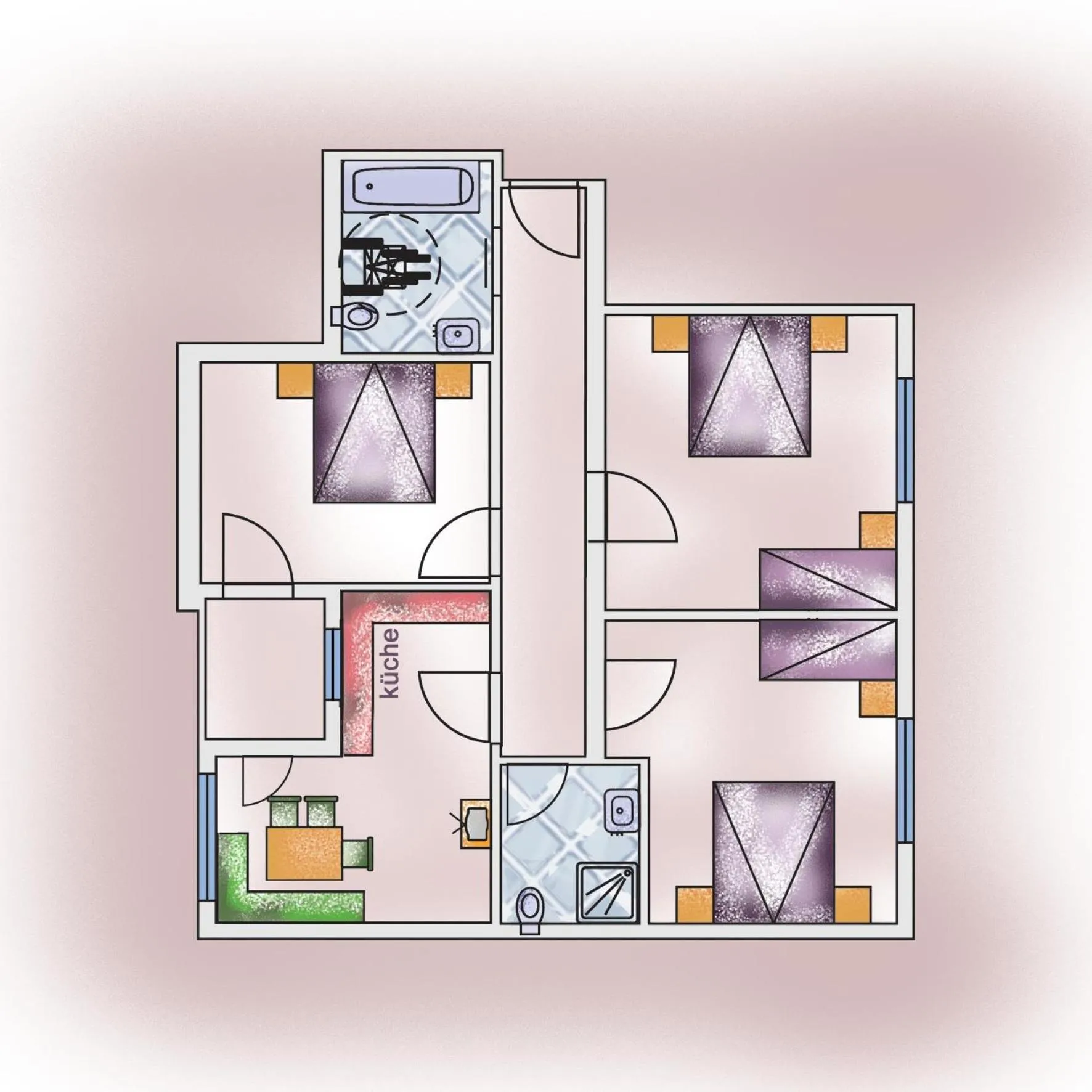 Floor plan in Haus Renate