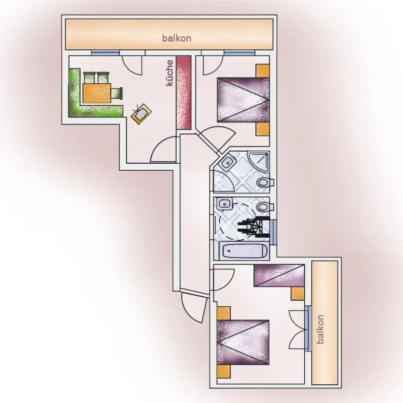 Floor plan in Haus Renate
