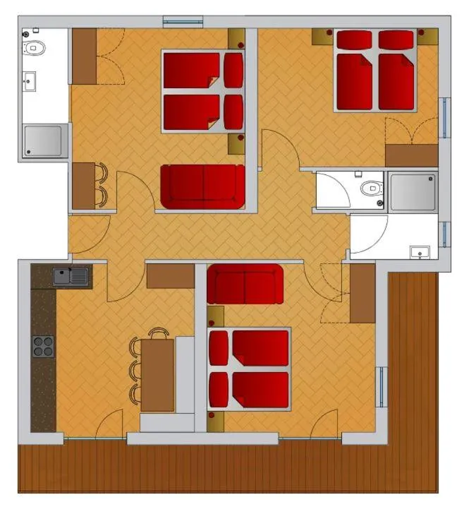 Floor plan in Haus Renate