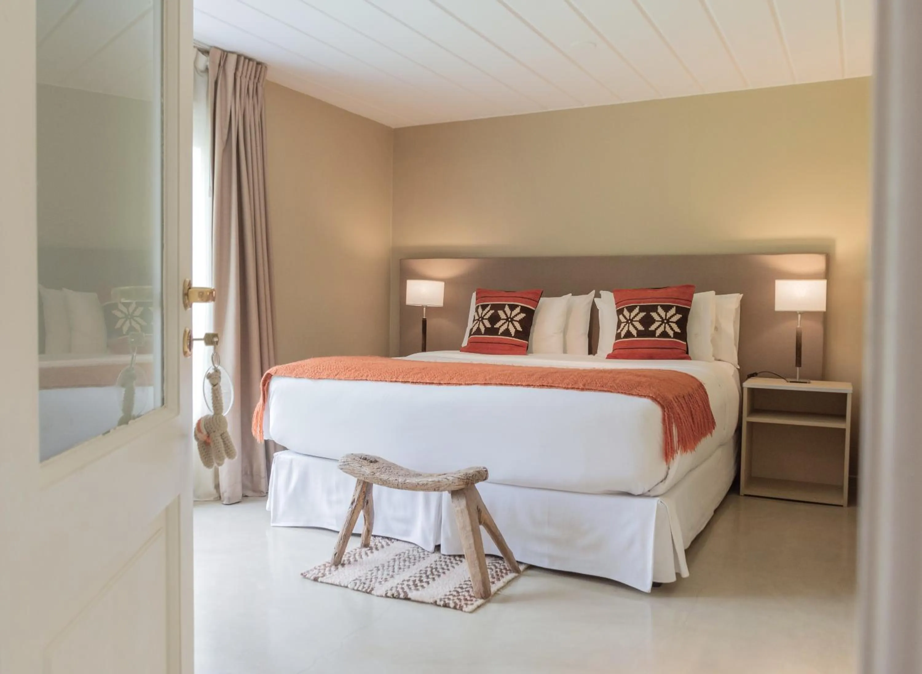 Bed in Los Ponchos Hotel