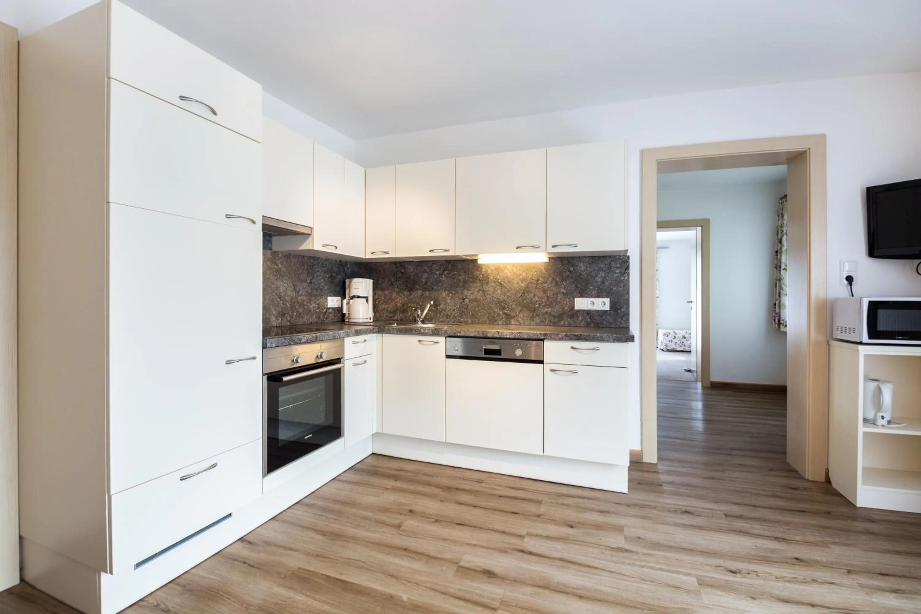 Kitchen or kitchenette in Appartements Tannenhof