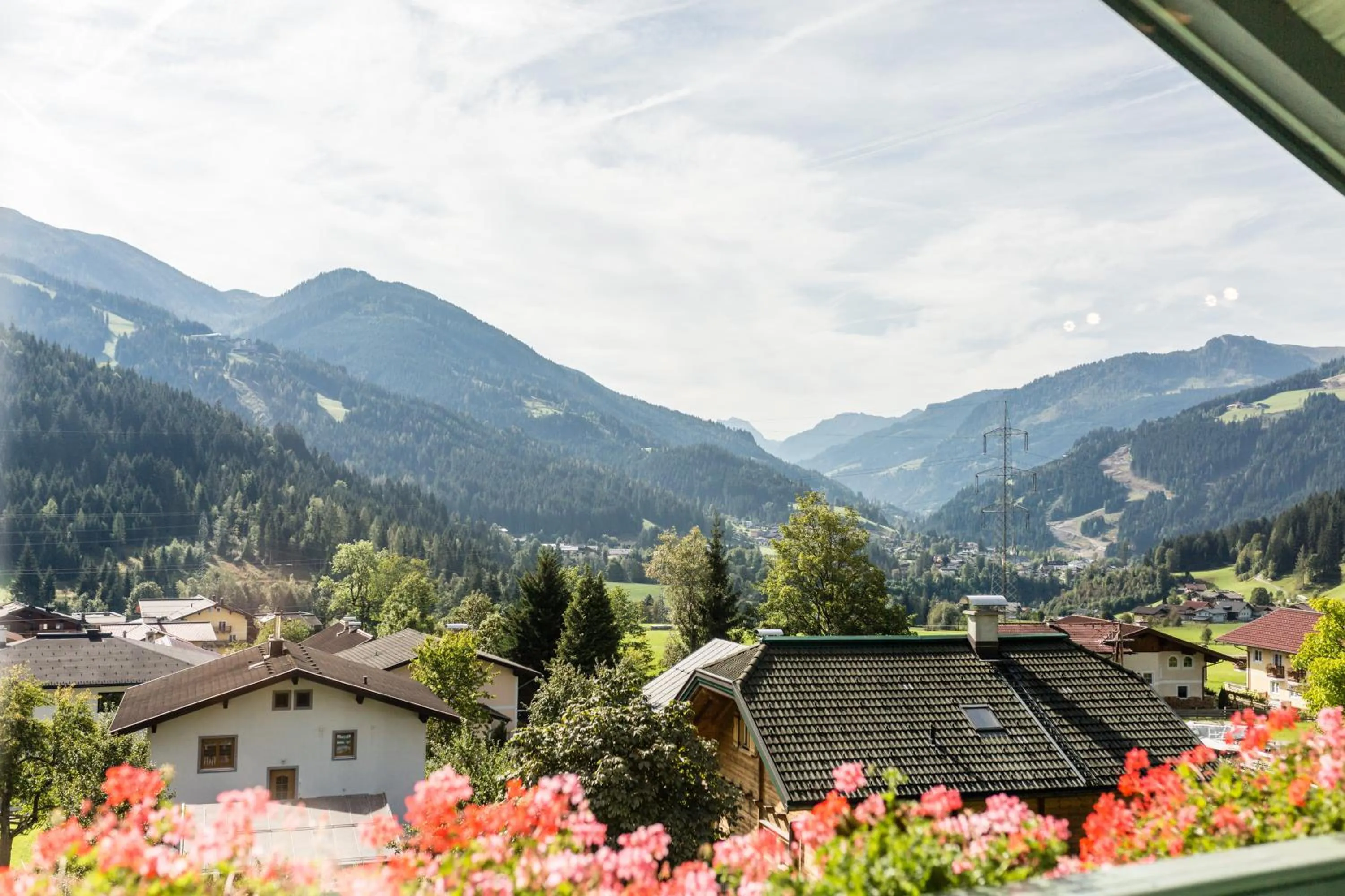 Garden view in Appartements Tannenhof