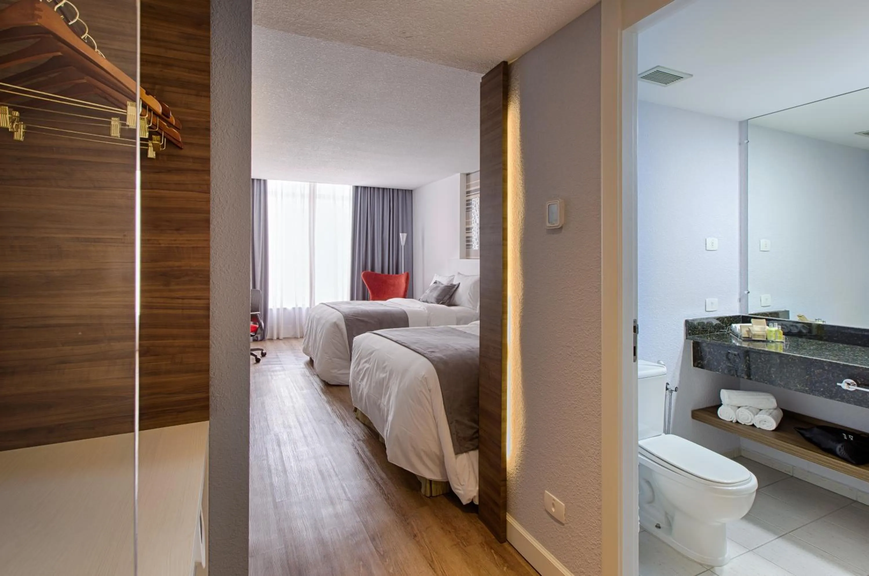 Bed in Radisson Hotel Curitiba