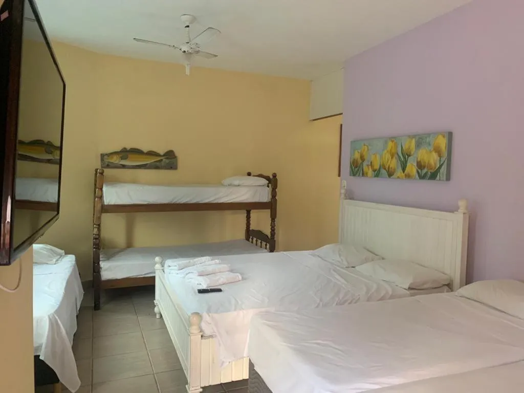 Bedroom, Bed in Hotel Canto da Enseada