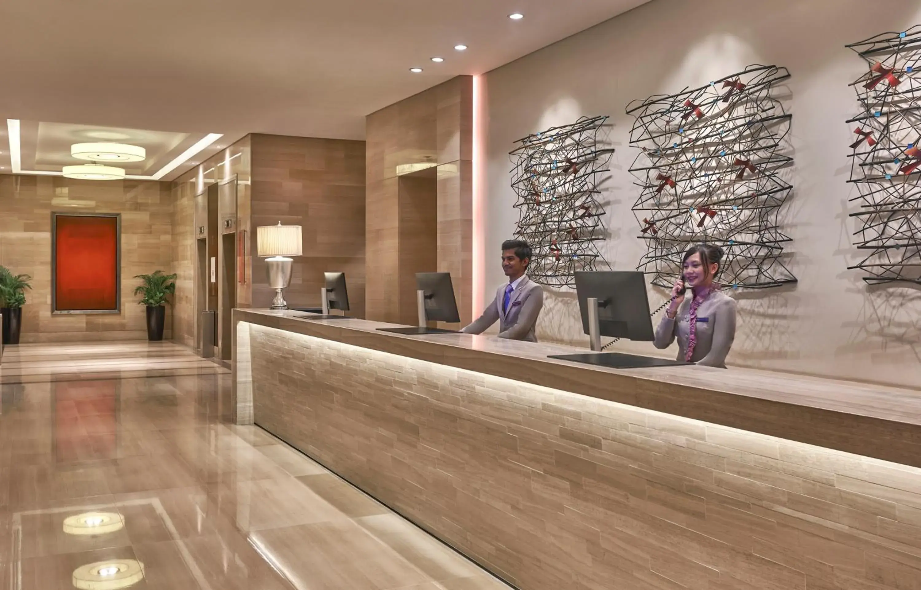 Lobby or reception in Carlton Hotel Singapore Lobby or reception in Carlton Hotel Singapore