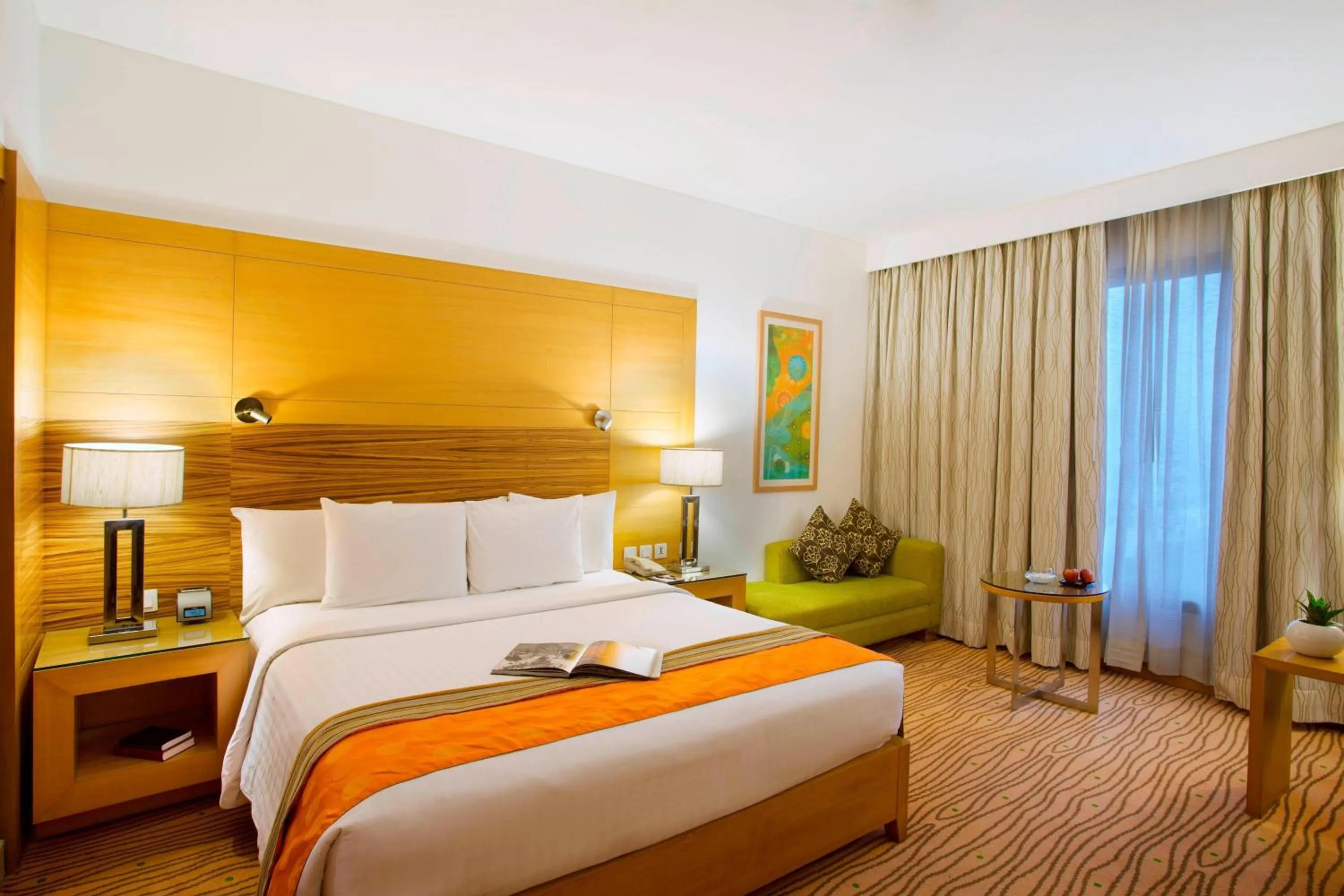 Photo of the whole room, Bed in Courtyard by Marriott Gurugram Downtown