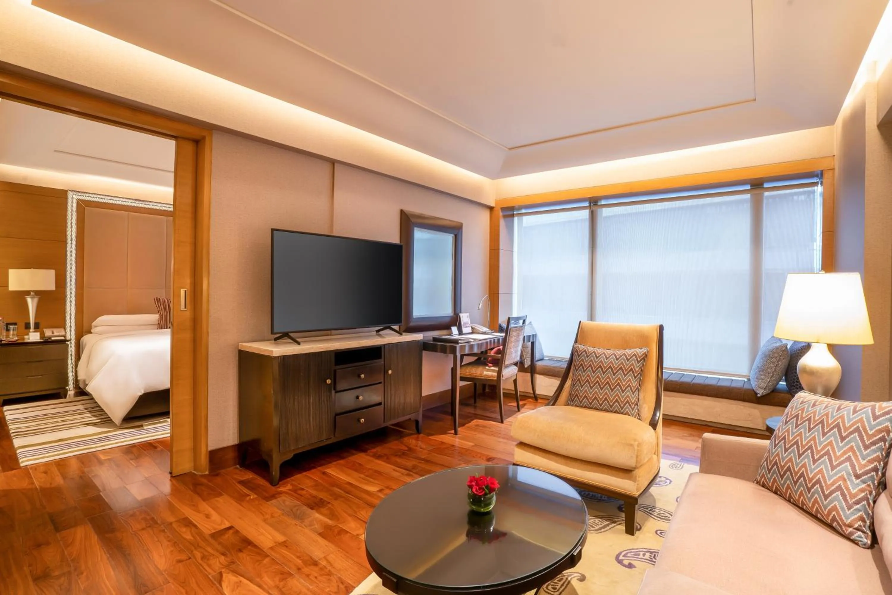 Living room in The Leela Ambience Gurugram Hotel & Residences - The Luxury Urban Sanctuary