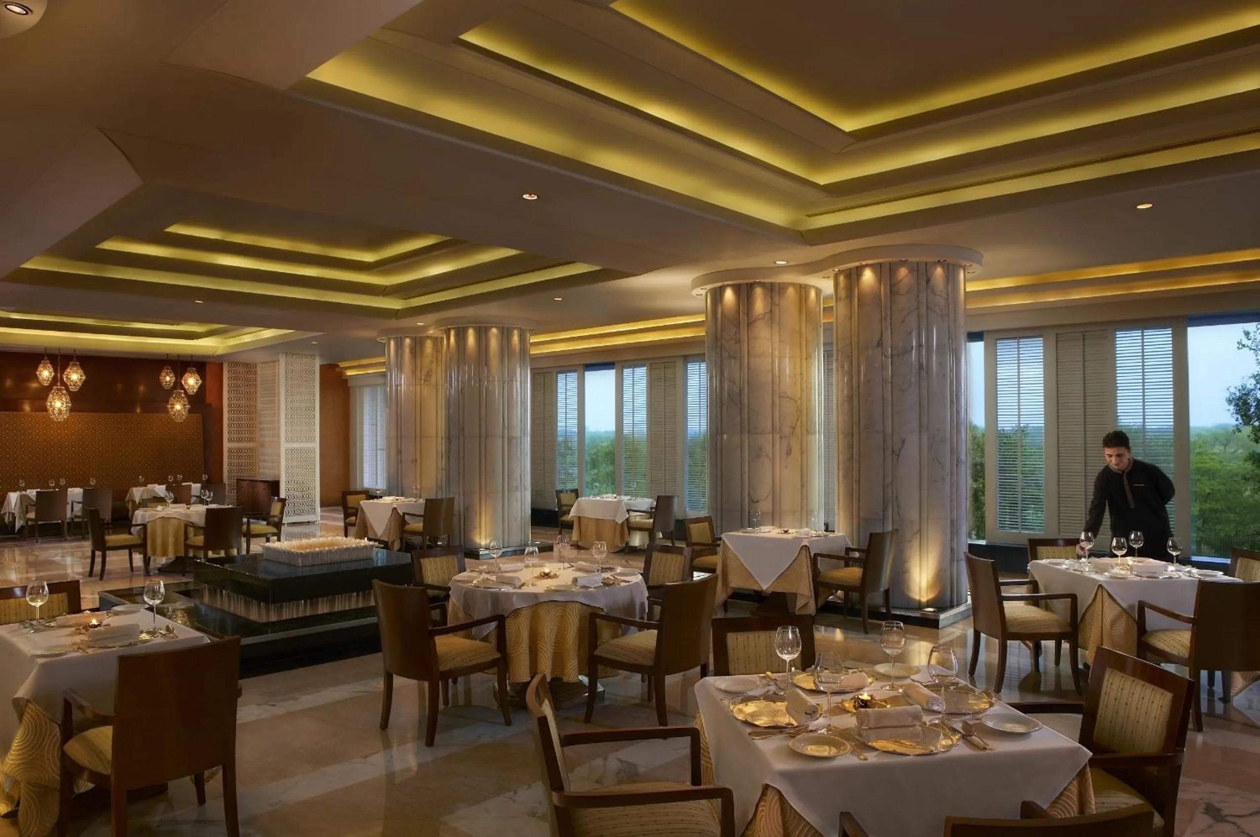 Restaurant/places to eat in The Leela Ambience Gurugram Hotel & Residences - The Luxury Urban Sanctuary