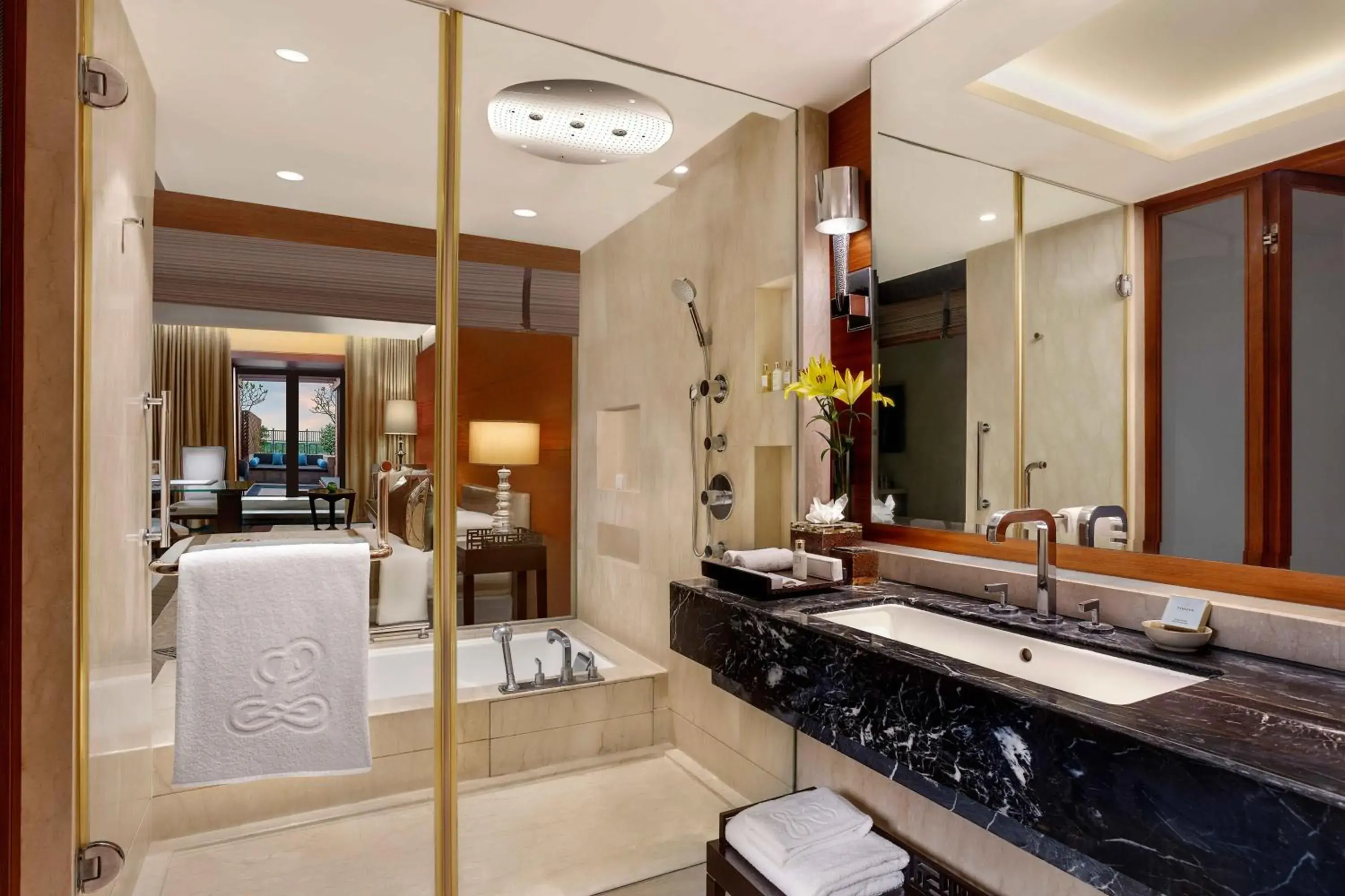 Royal Club Room with Terrace - single occupancy in The Leela Ambience Gurugram Hotel & Residences - The Luxury Urban Sanctuary Royal Club Room with Terrace - single occupancy in The Leela Ambience Gurugram Hotel & Residences - The Luxury Urban Sanctuary