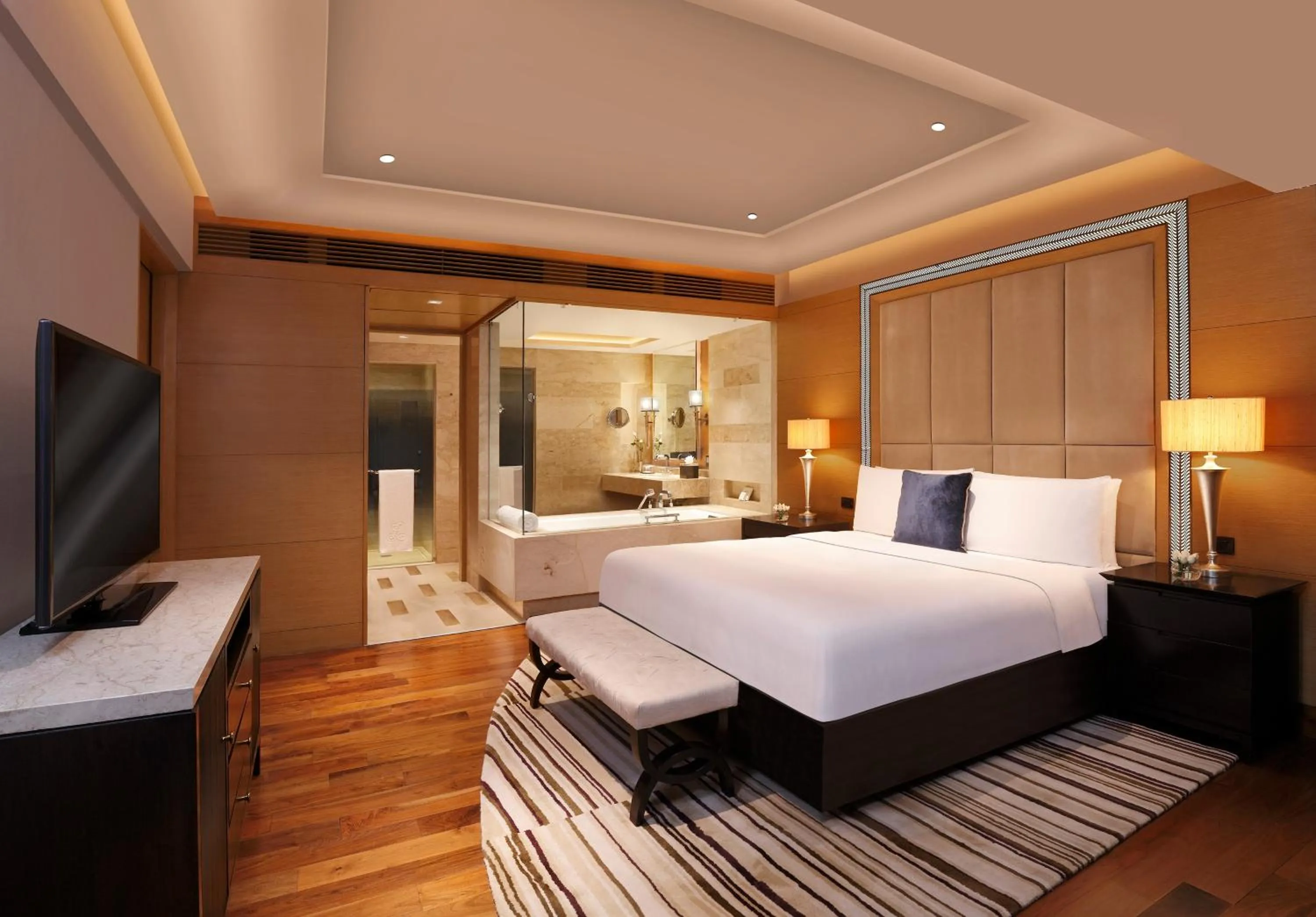 Bed in The Leela Ambience Gurugram Hotel & Residences - The Luxury Urban Sanctuary