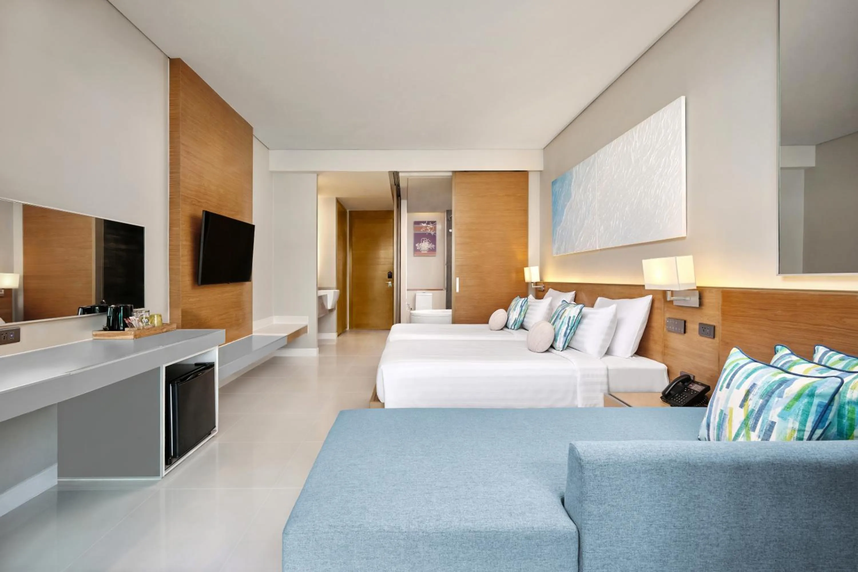 Bed in The Kee Resort & Spa