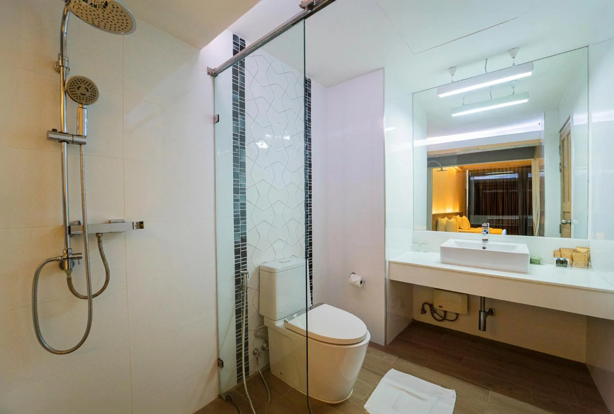 Bathroom in Khum Phucome Hotel -SHA Extra Plus