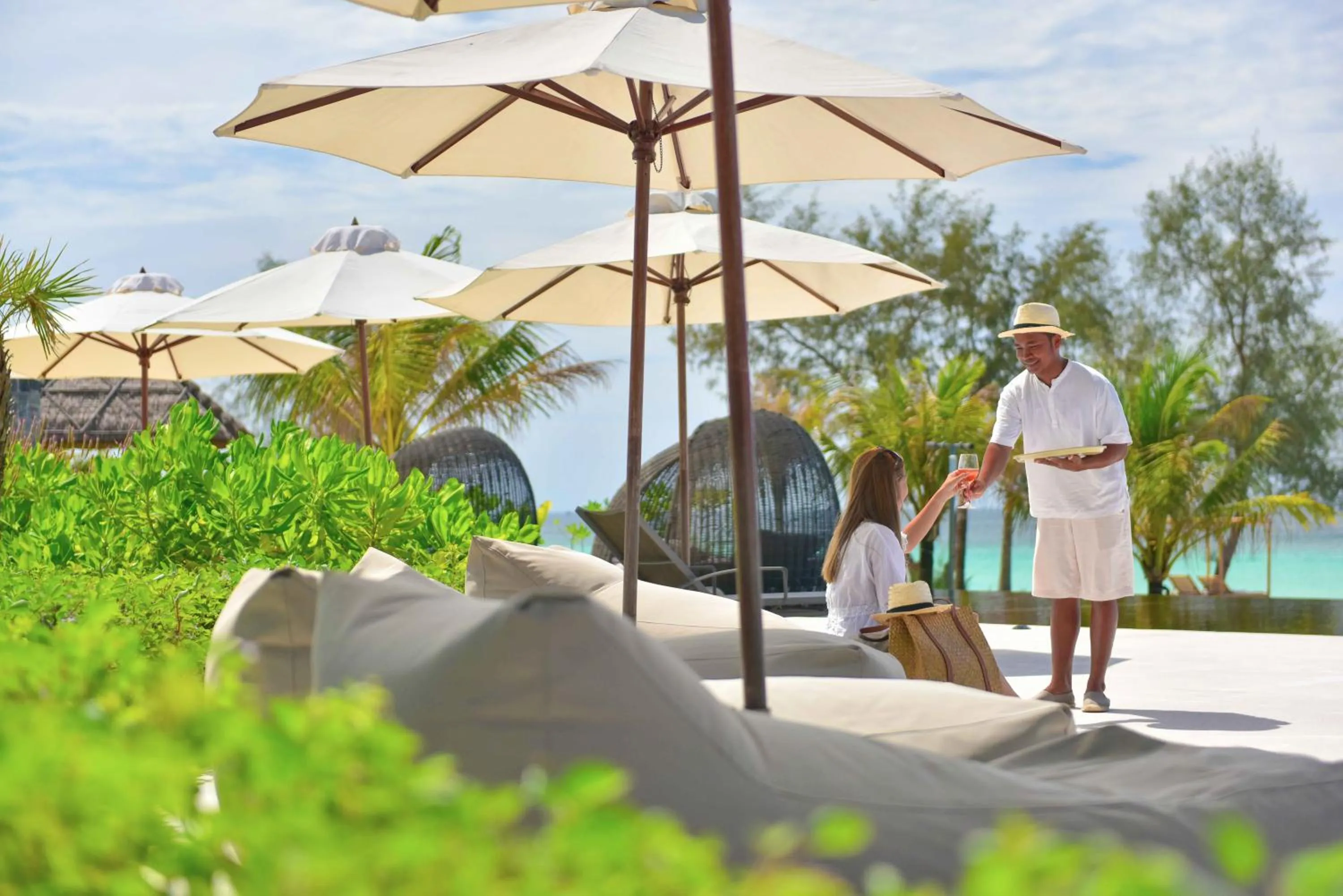 Pool view in The Royal Sands Koh Rong
