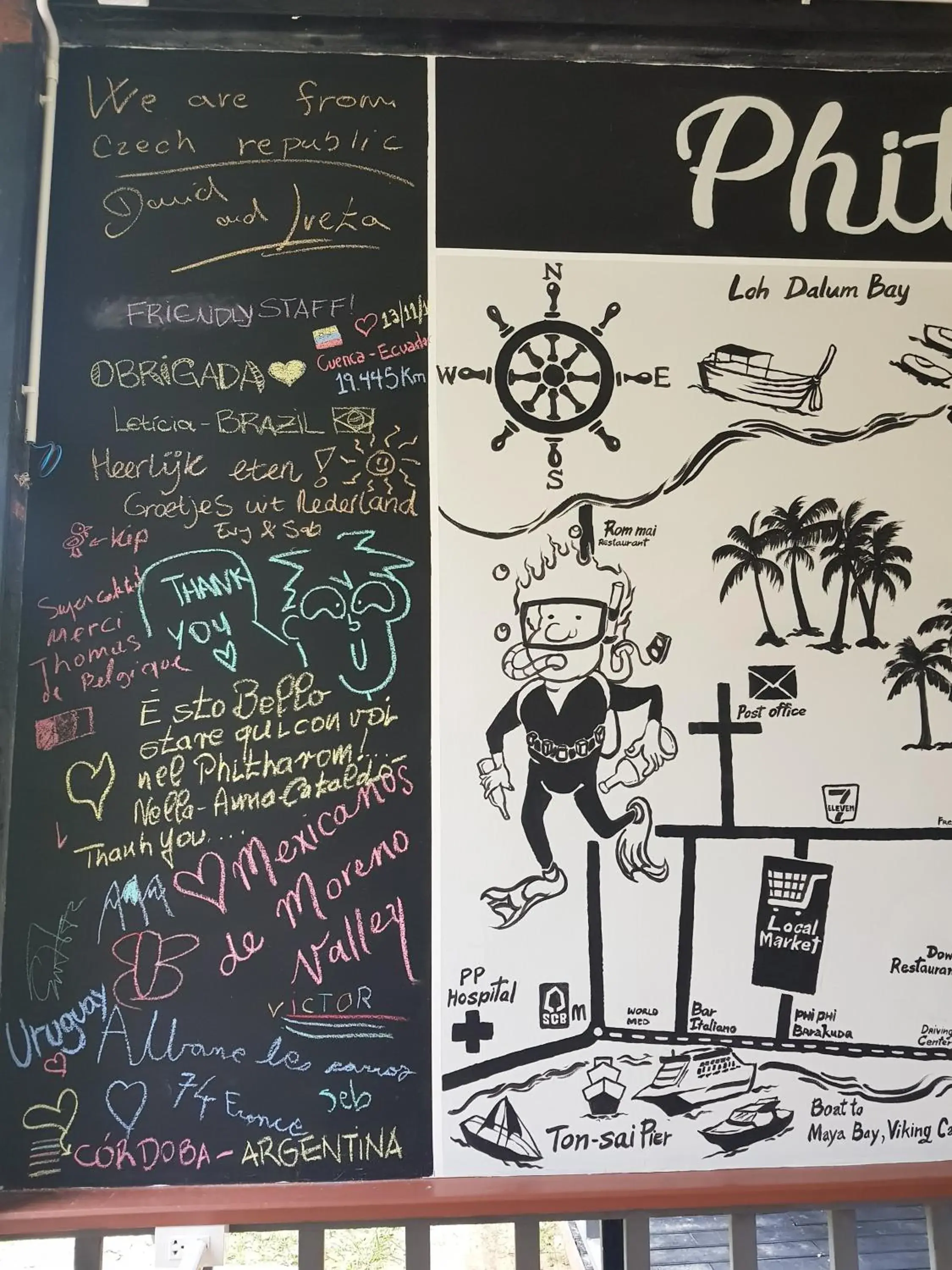 Text overlay in Phitharom PP Resort Text overlay in Phitharom PP Resort