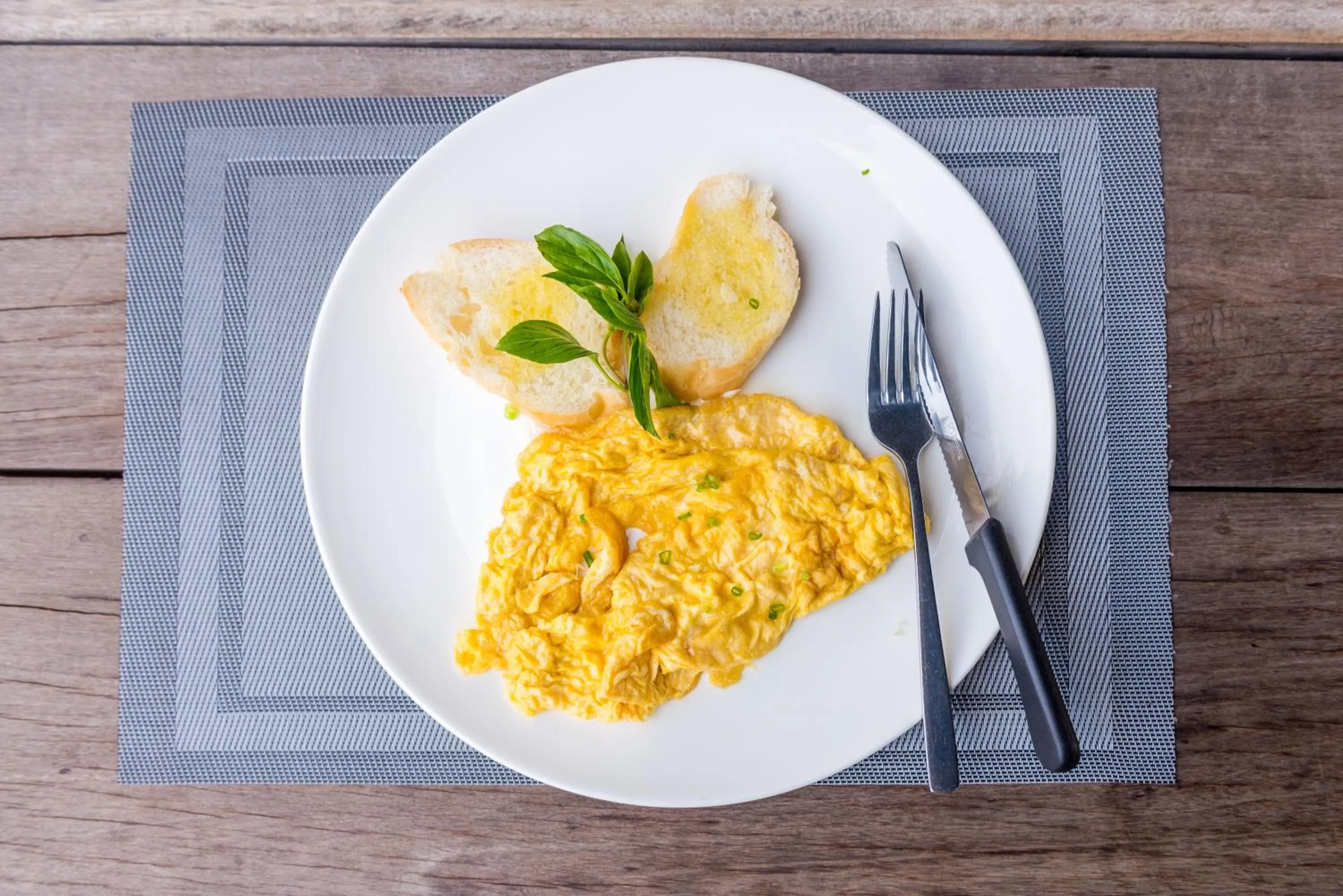 American breakfast in Inthira Vangvieng