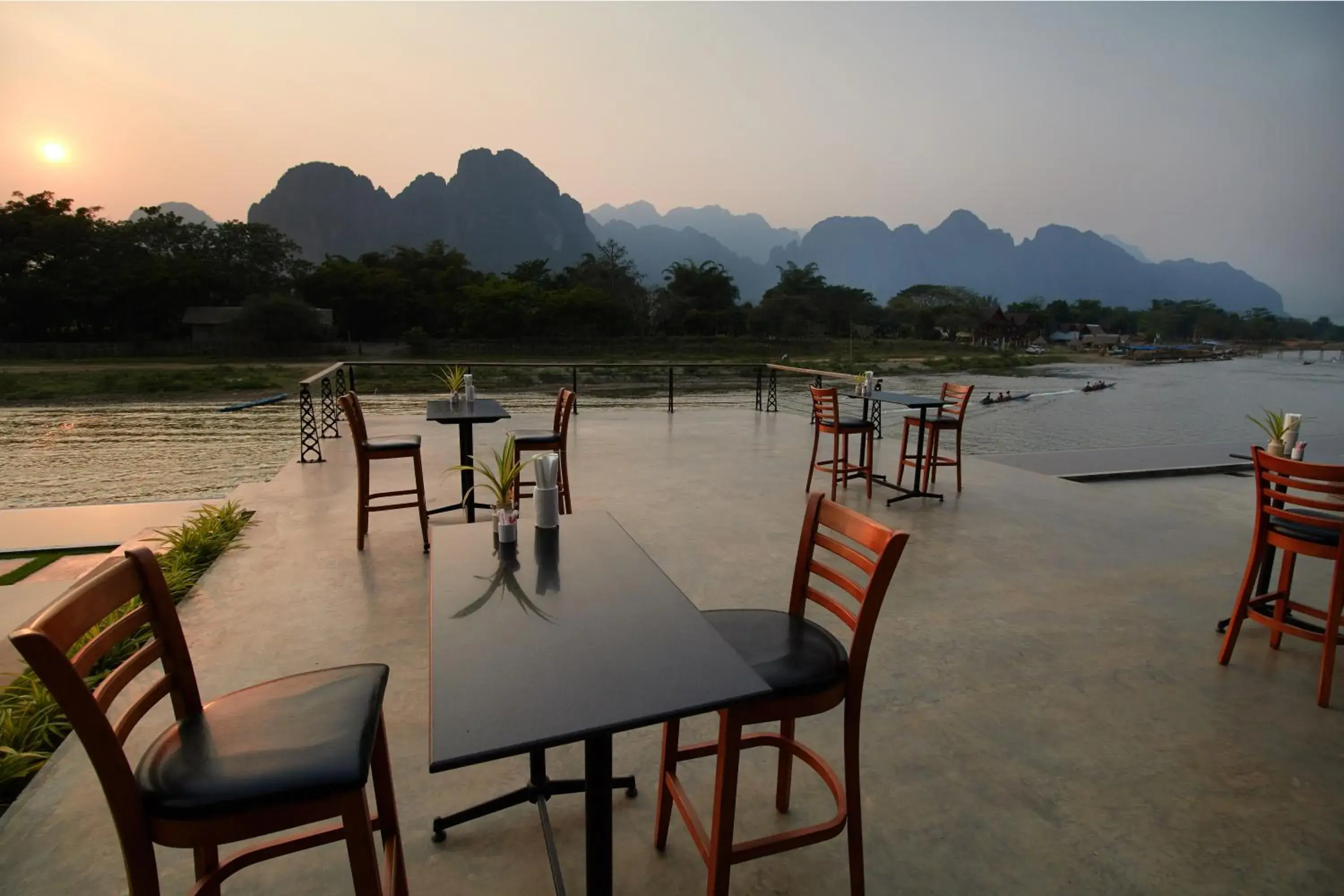Landmark view in Inthira Vangvieng Landmark view in Inthira Vangvieng