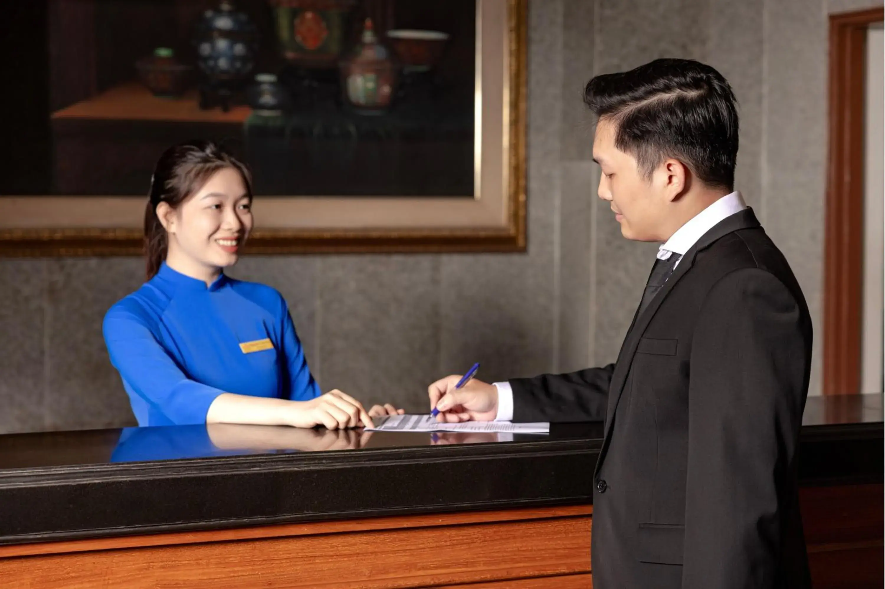 Lobby or reception in Oriental Palace Apartments Hanoi Lobby or reception in Oriental Palace Apartments Hanoi