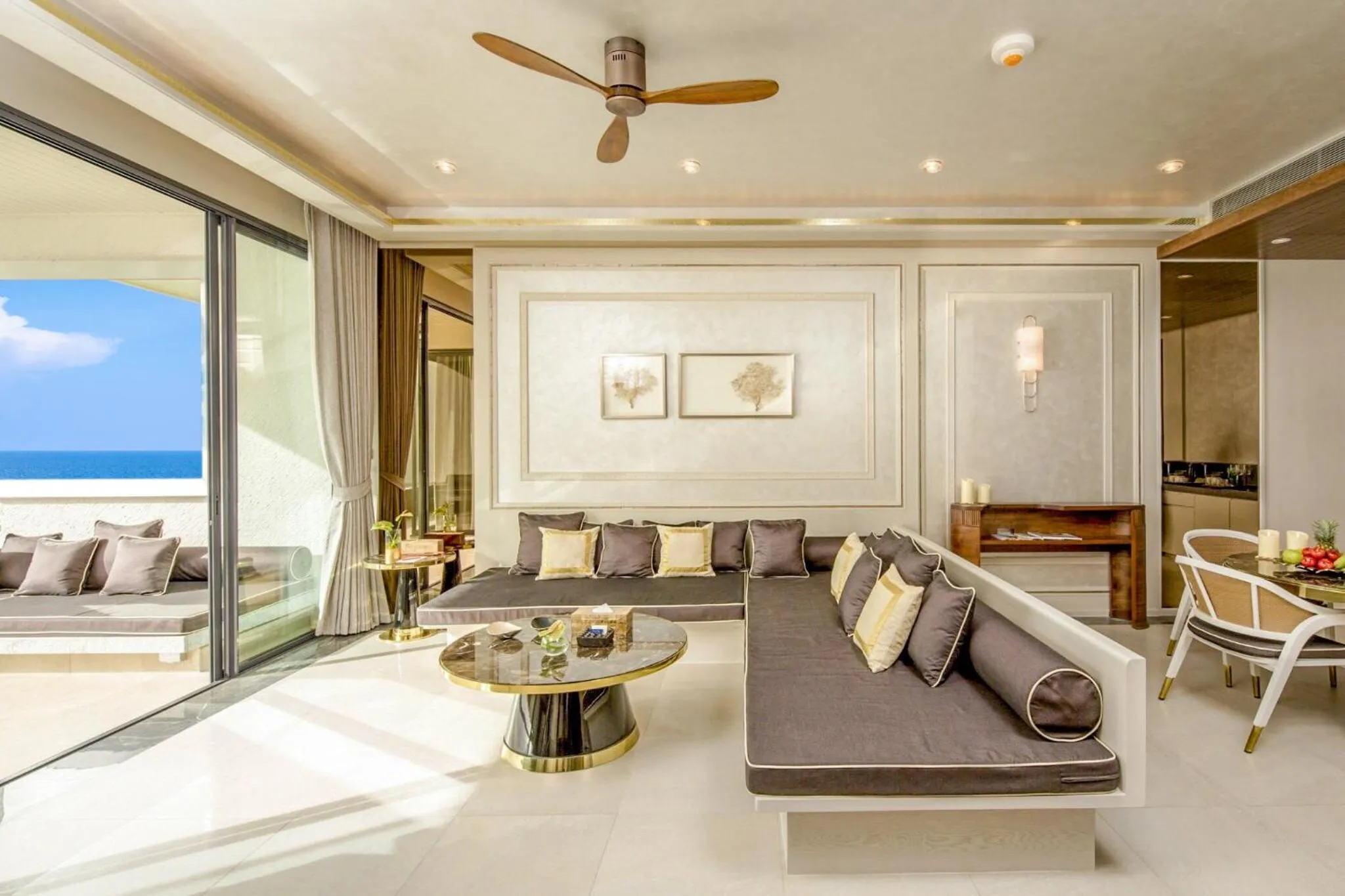 Living room in Baba Beach Club Hua Hin Luxury Pool Villa by Sri panwa