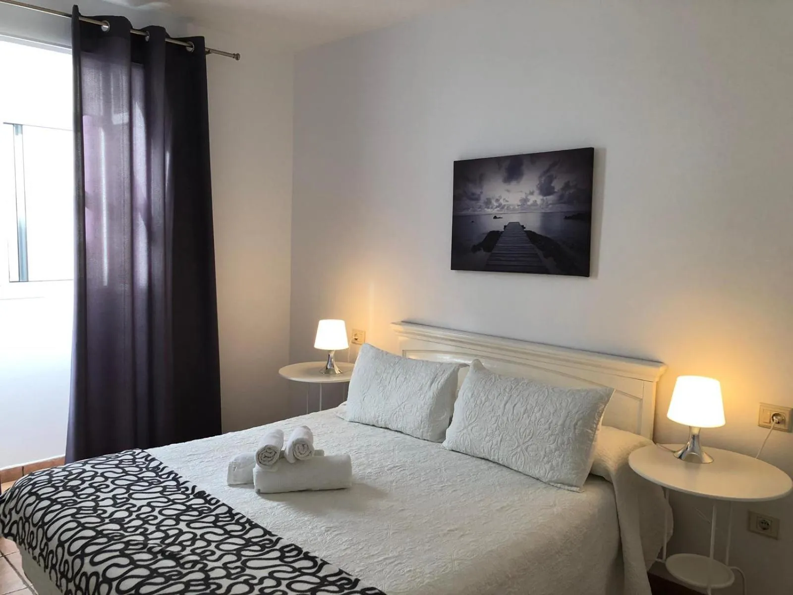 Bedroom, Bed in Apartamento Centrico Corrralejo