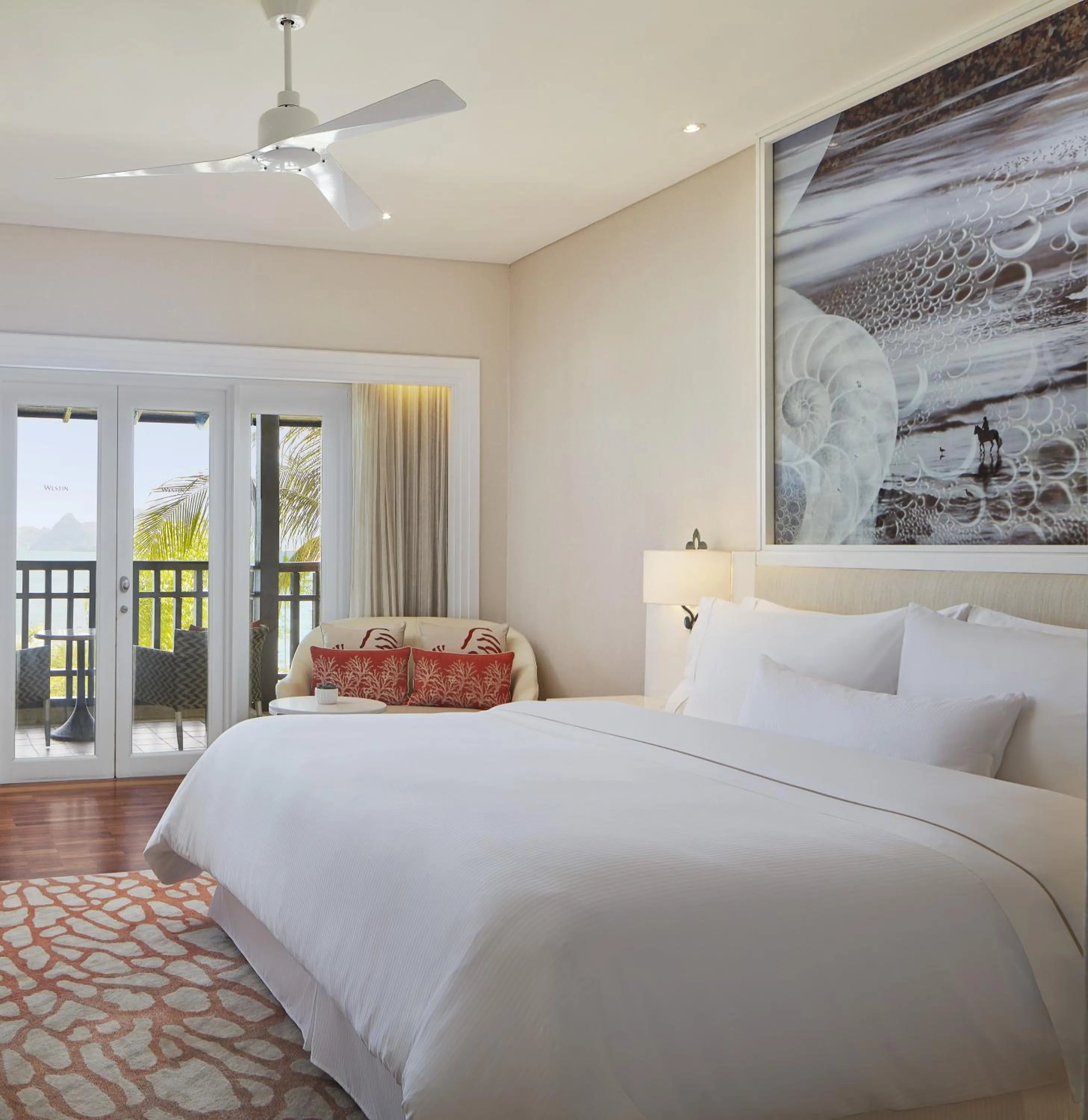 Bed in The Westin Langkawi Resort & Spa