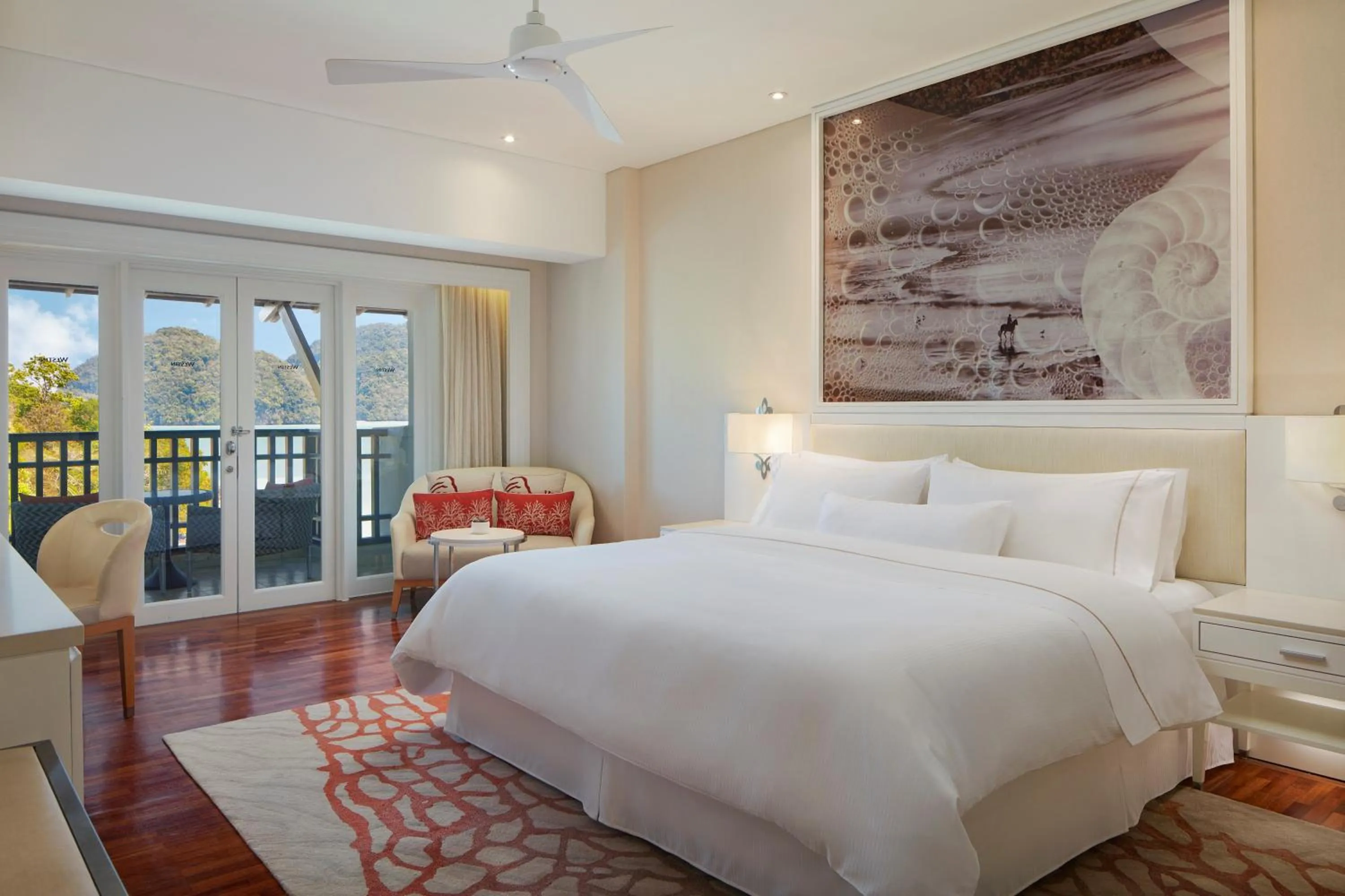 Bed in The Westin Langkawi Resort & Spa