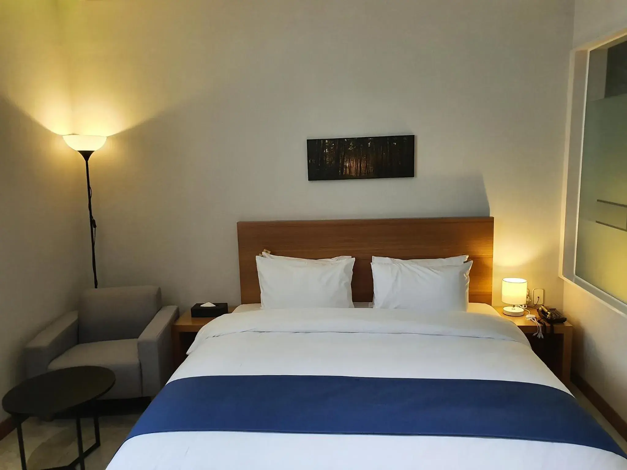 Decorative detail, Bed in Benikea Hotel Yangsan Decorative detail, Bed in Benikea Hotel Yangsan