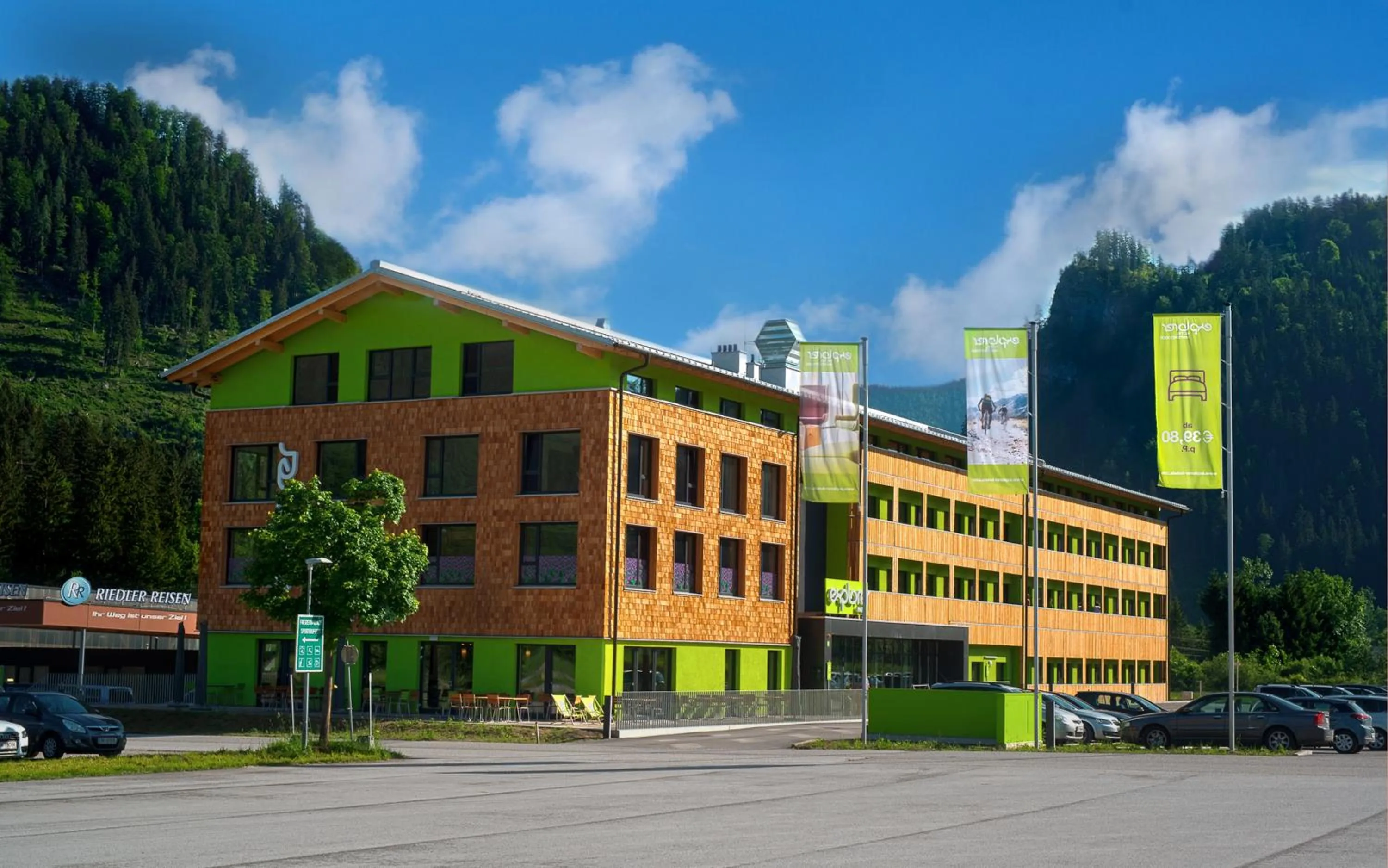 Facade/entrance in Explorer Hotel Hinterstoder