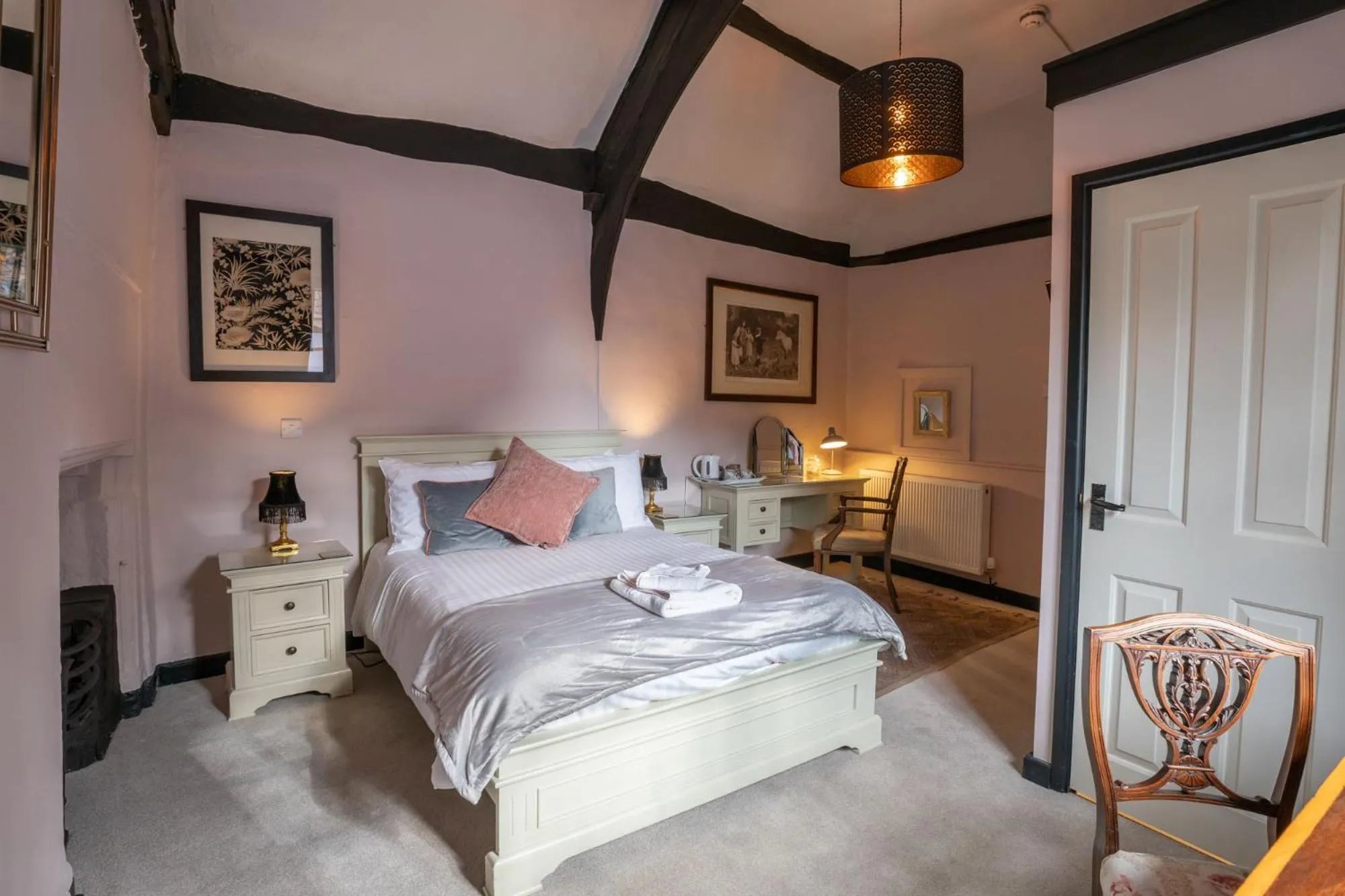 Bedroom, Bed in The Old Vicarage Hotel & Restaurant