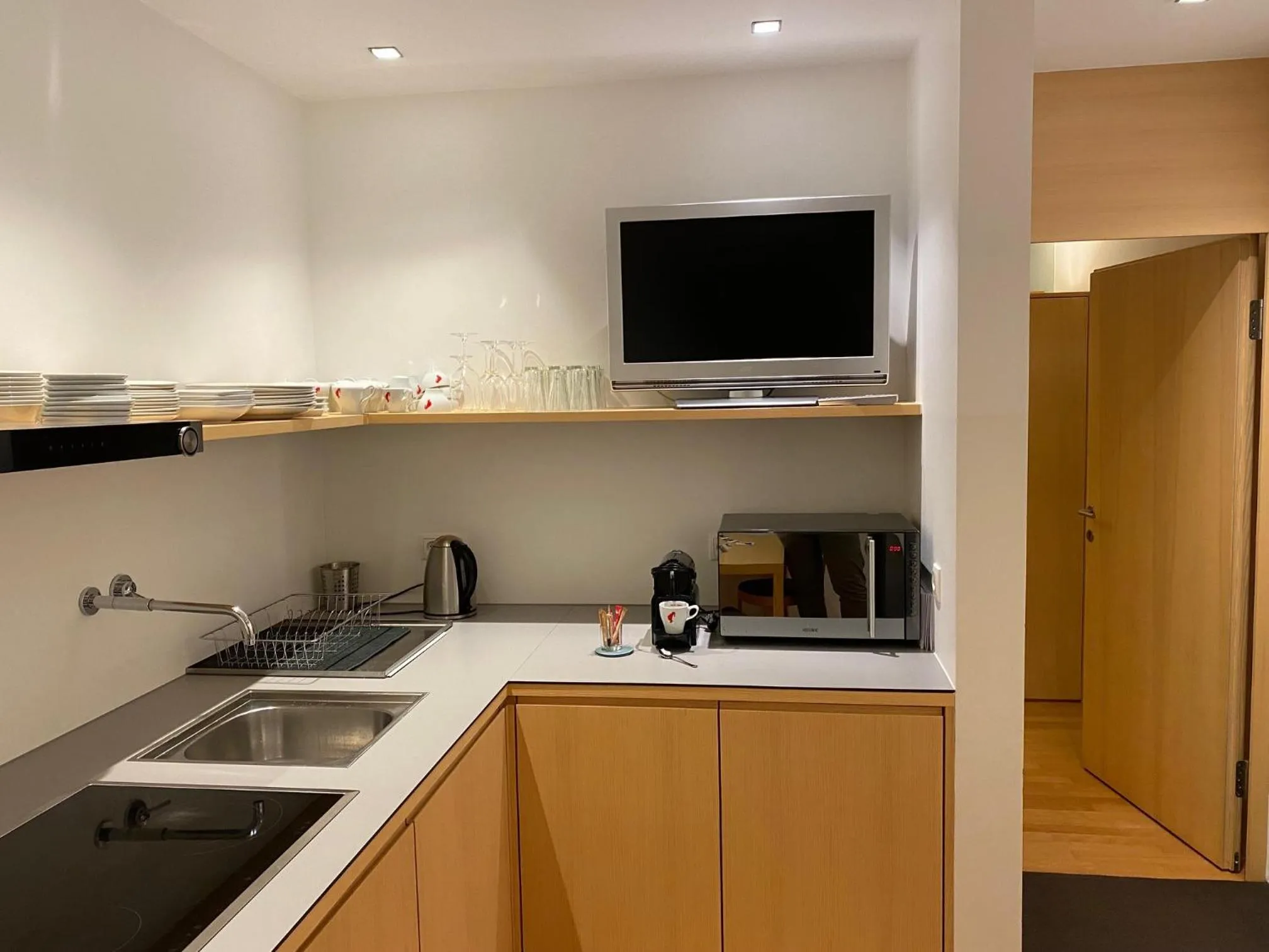 Kitchen or kitchenette in Bio-Hotel Saladina