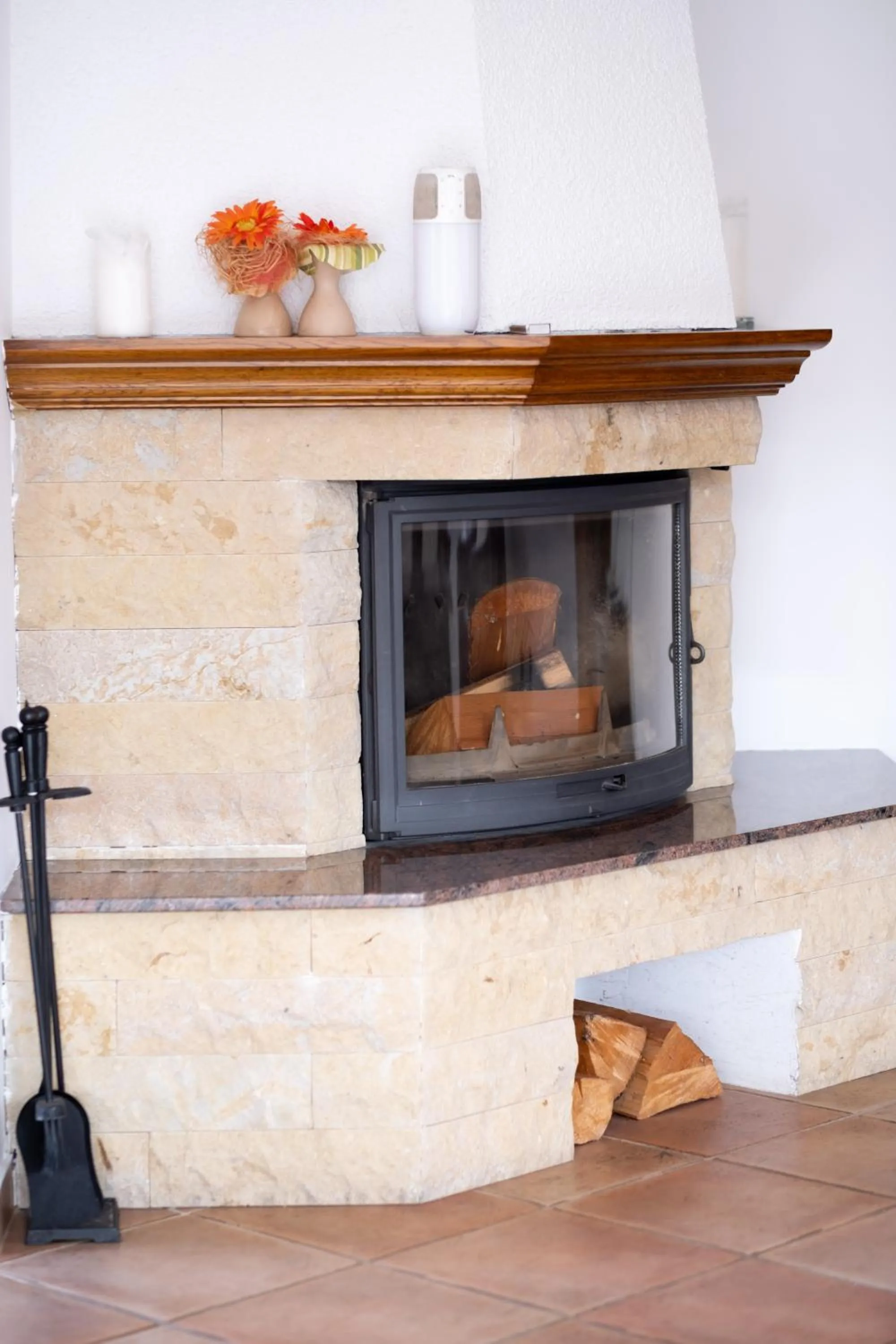 fireplace in Club Apartments