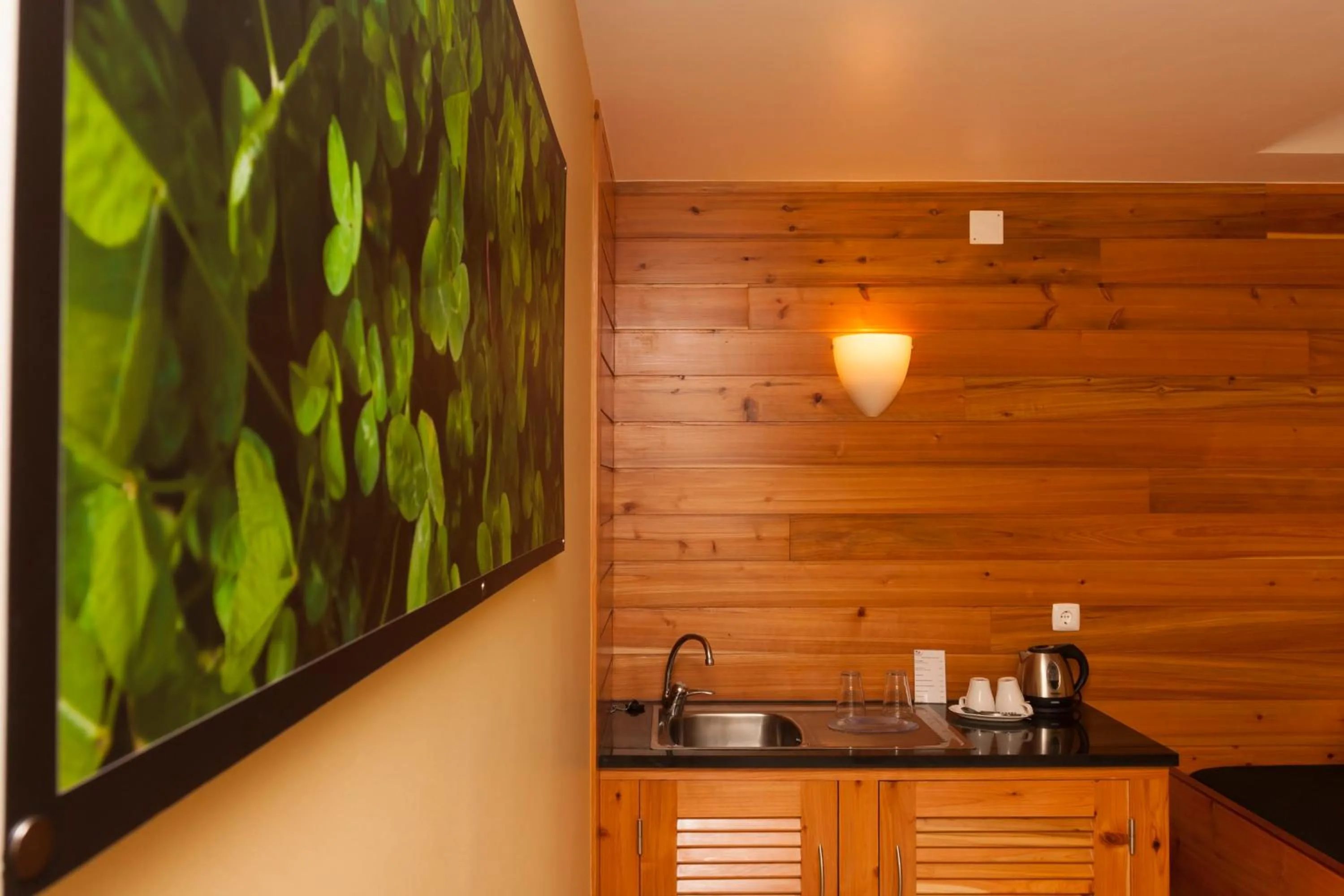 Kitchen or kitchenette in Aldeia da Fonte Hotel