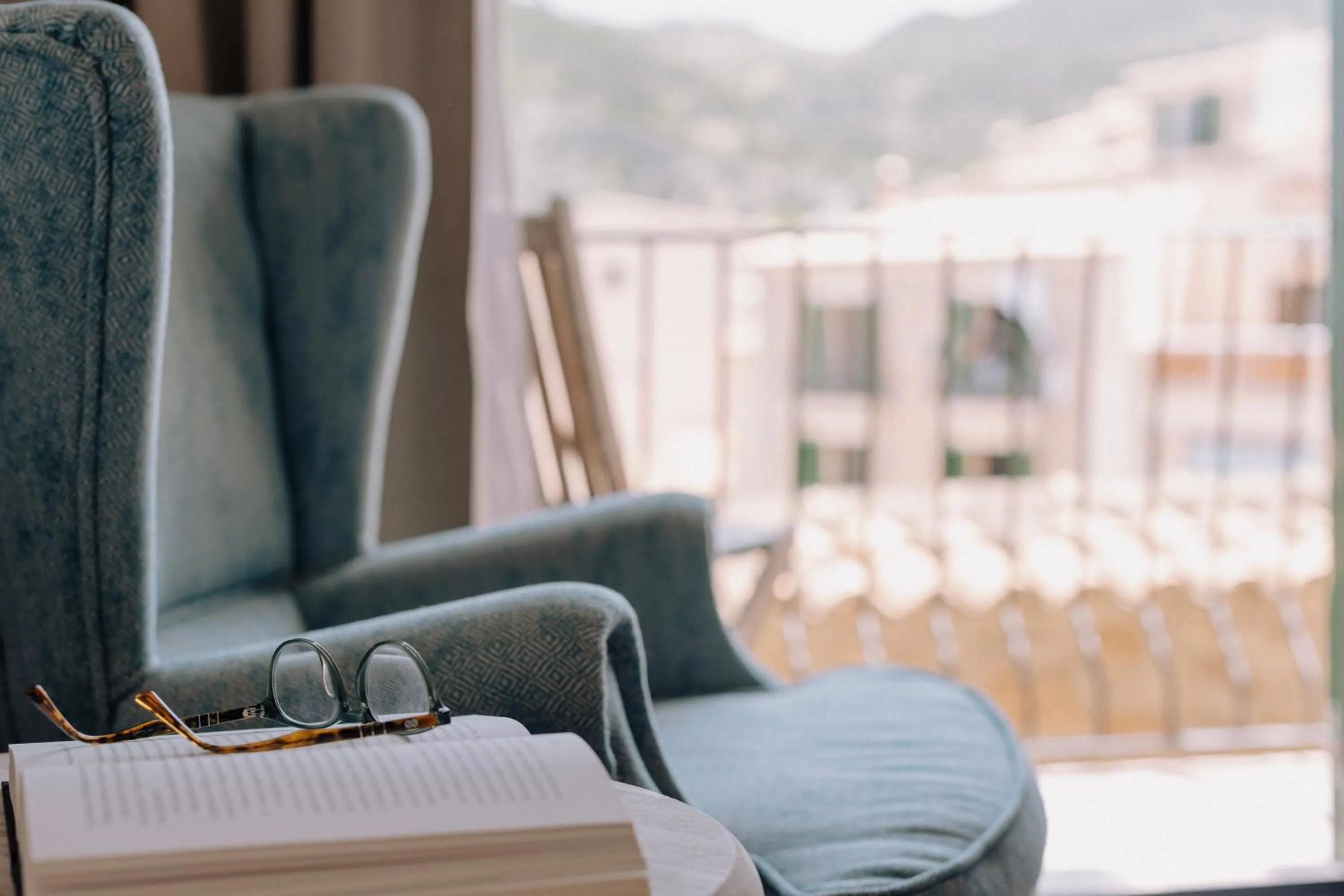 Living room in Hostal Sa Baronia