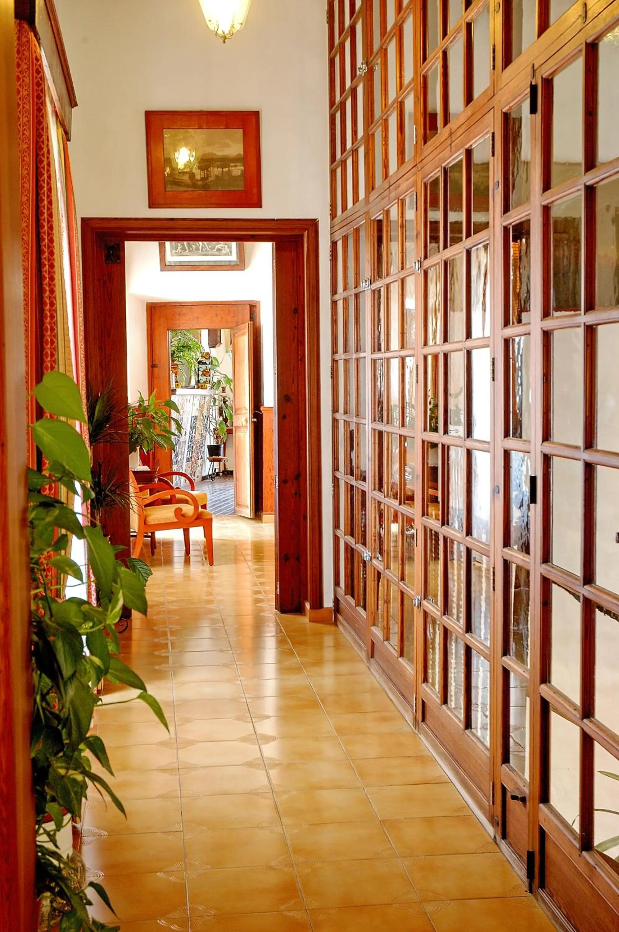 Lobby or reception in Hostal Sa Baronia