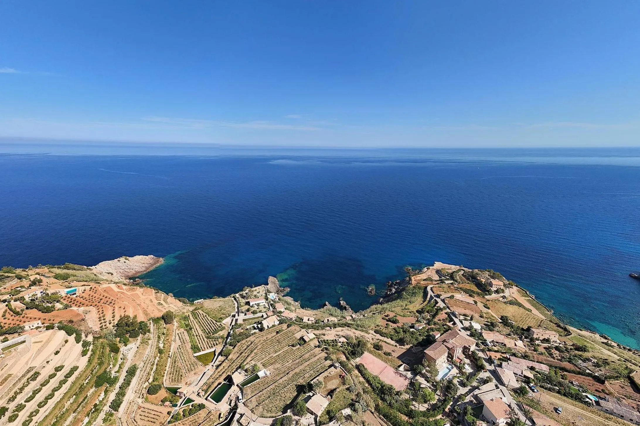 Bird's eye view in Hostal Sa Baronia
