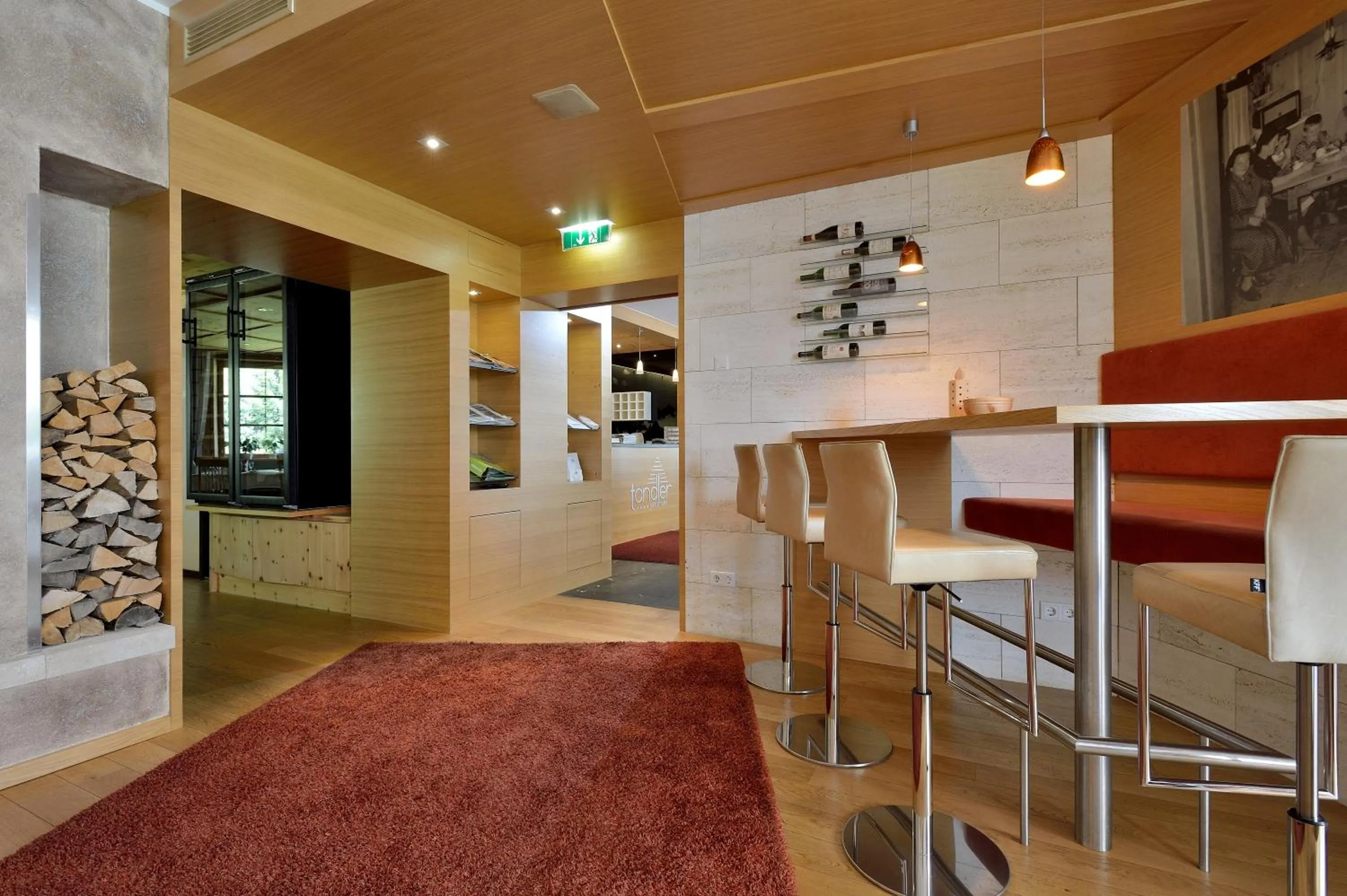 Lounge or bar, Bed in Naturhotel Tandler