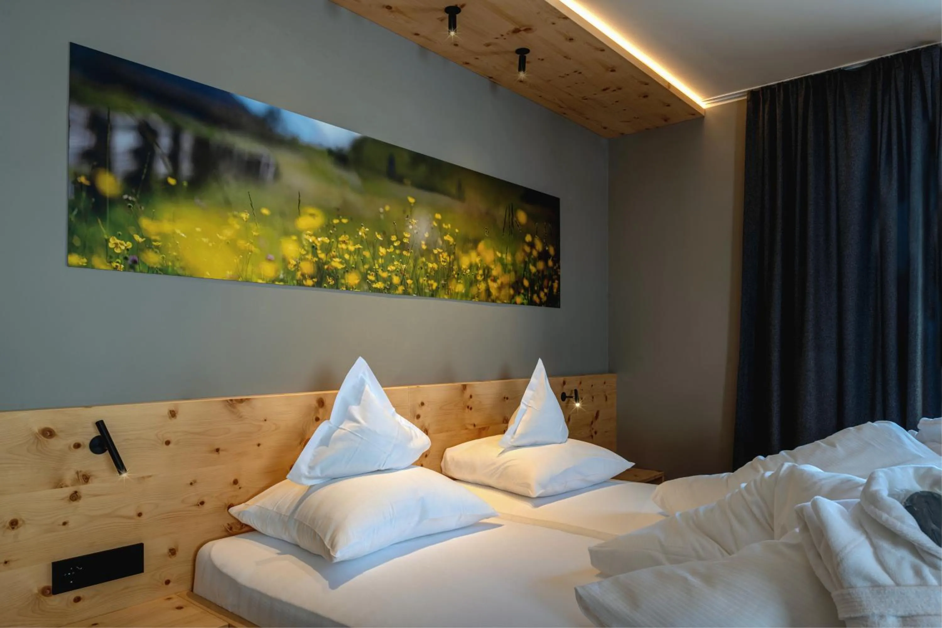Bed in Naturhotel Tandler