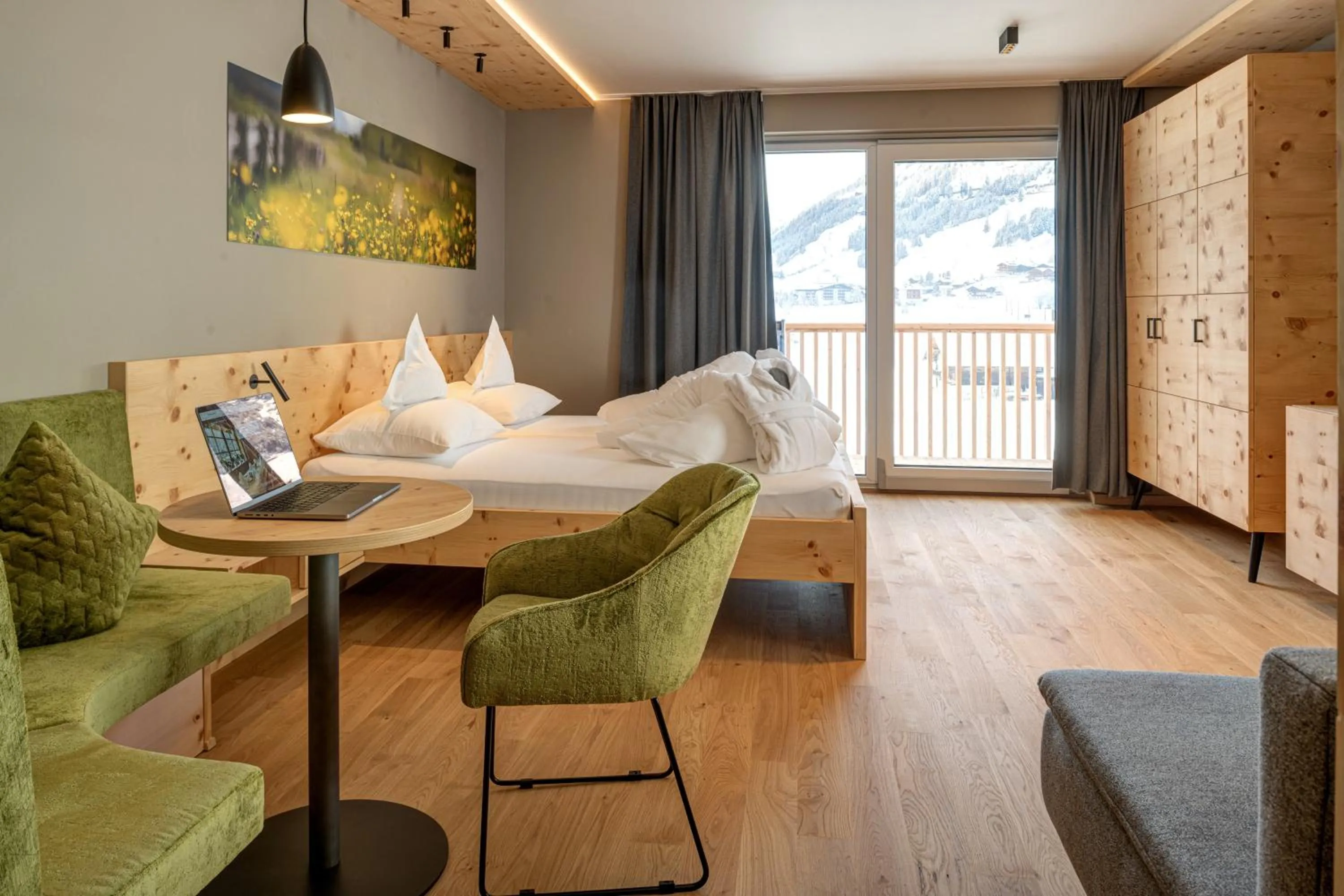 Bed in Naturhotel Tandler