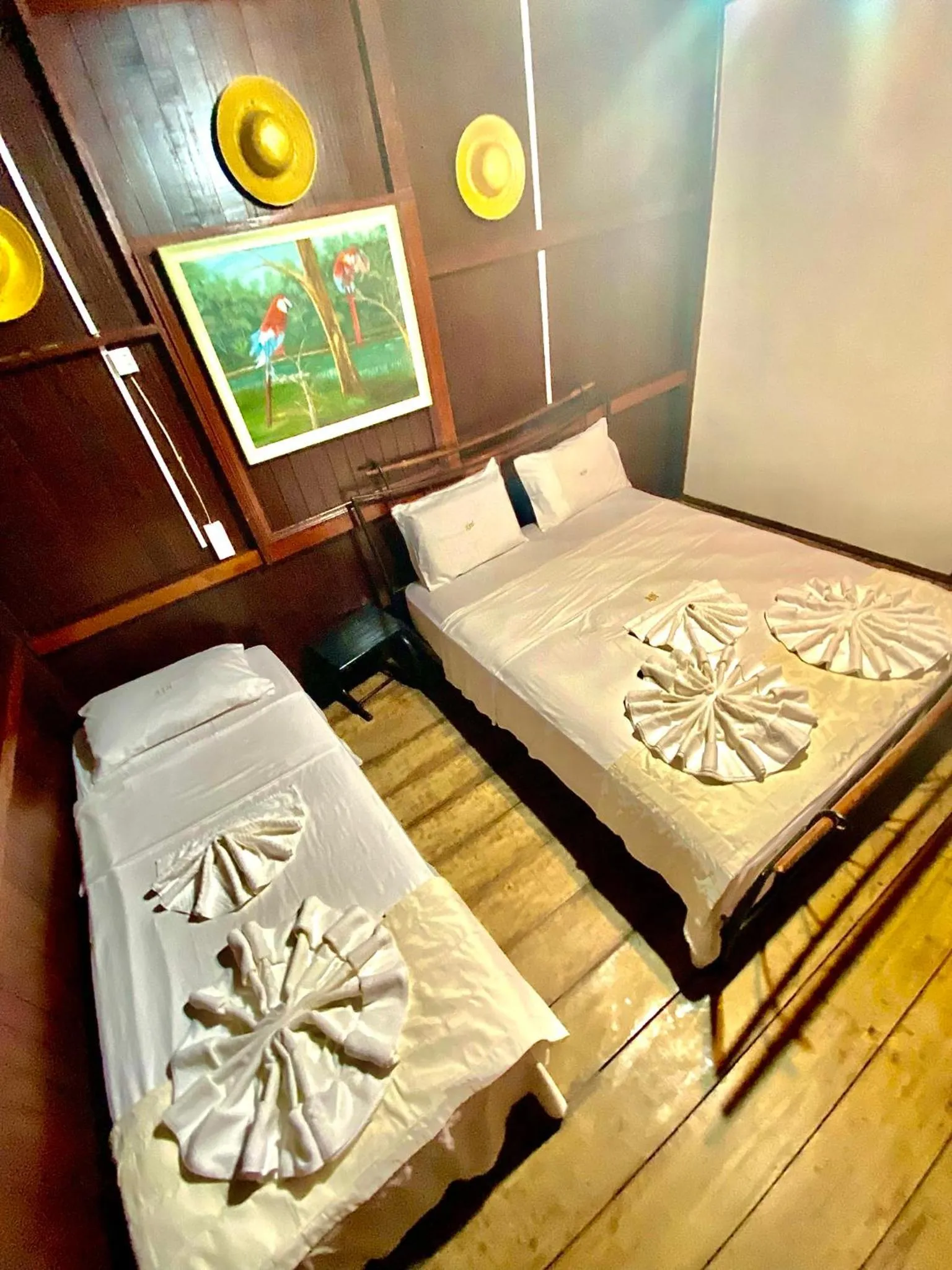 Bed in Amazonia Jungle Hotel