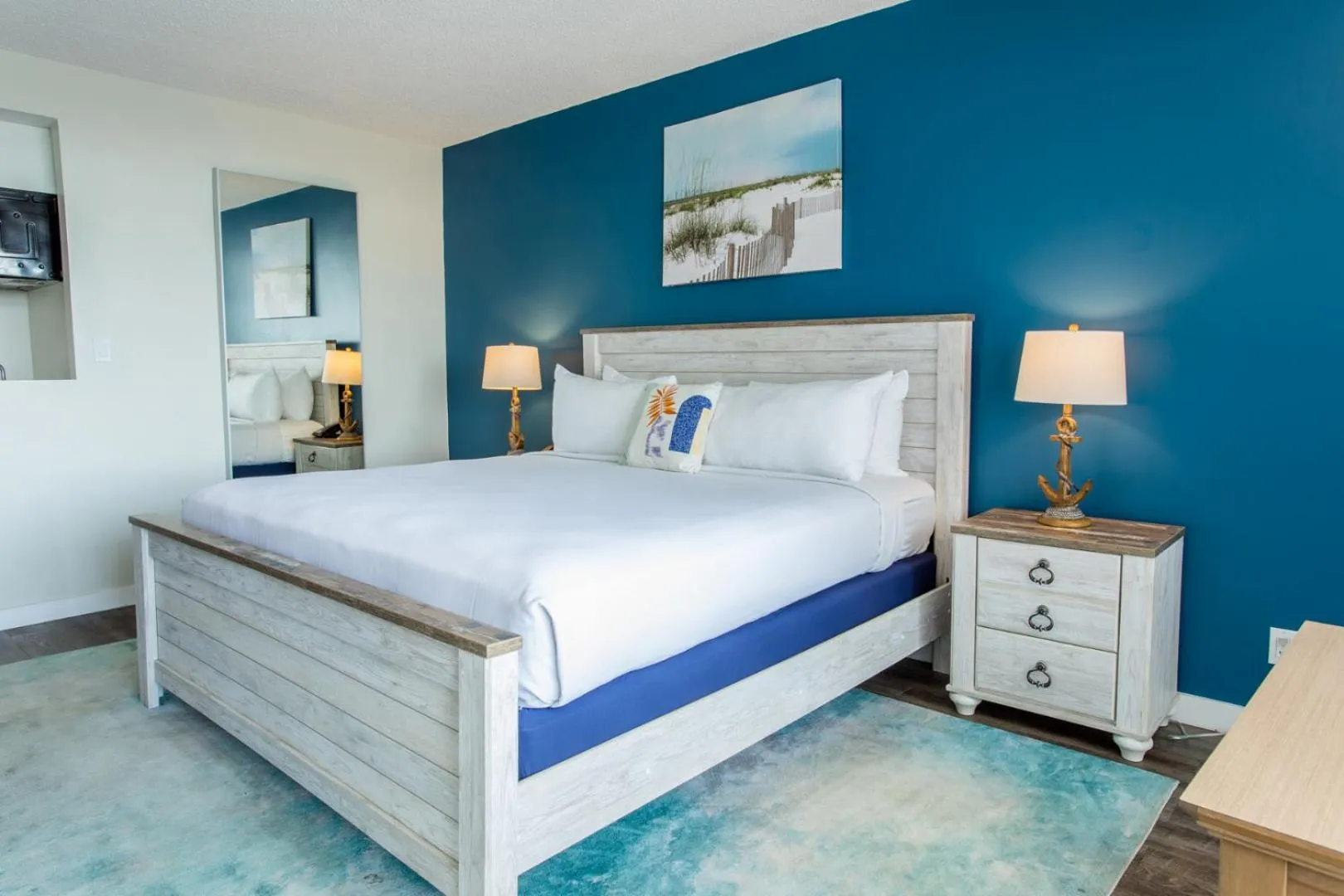 Bed in Sands Harbor Resort and Marina