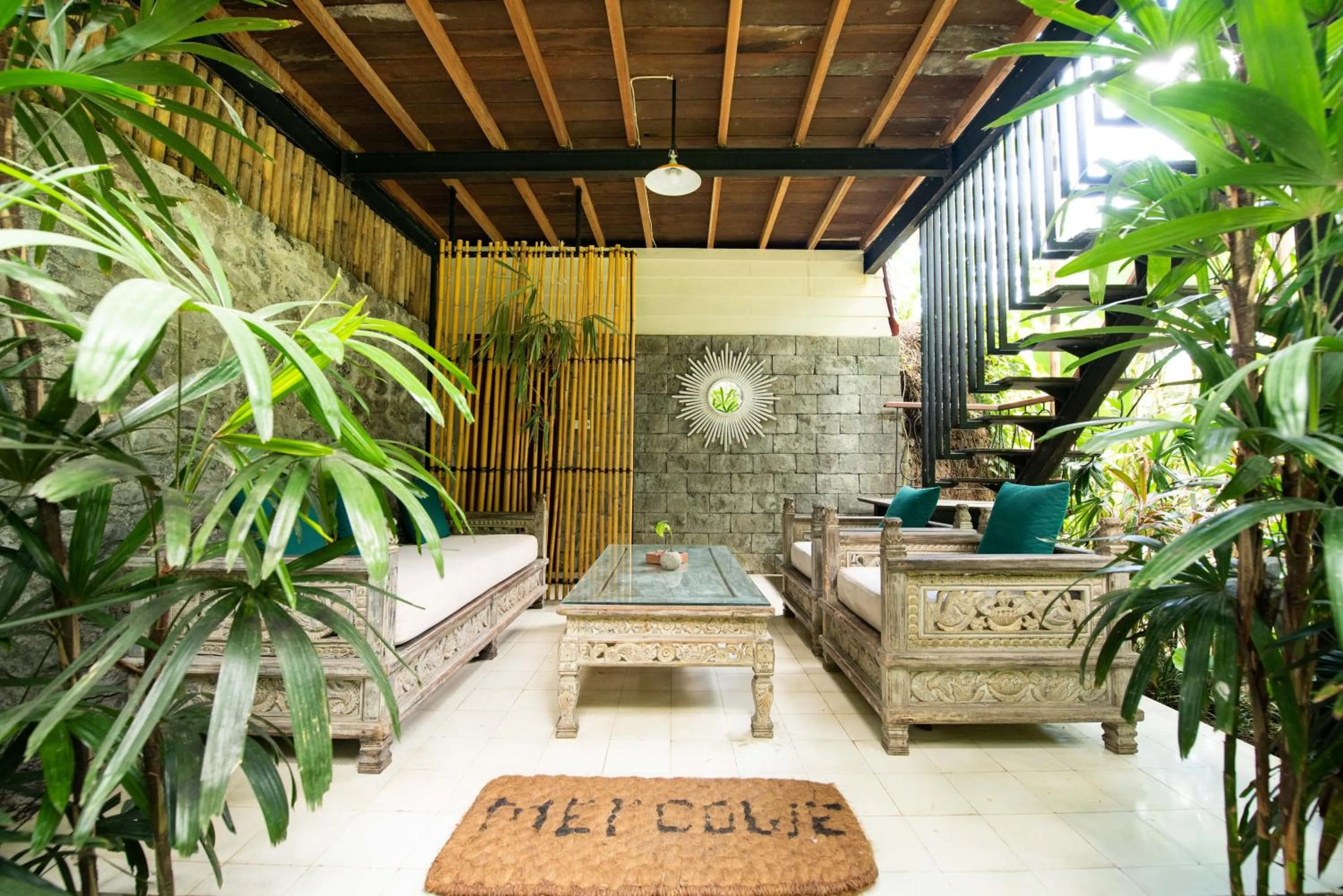 Living room in Ubud Tropical