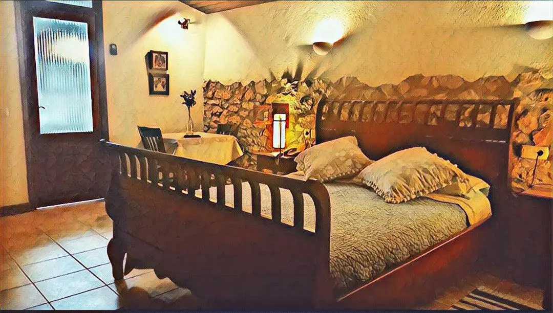 Bed in Vía Natura Hotel Rural