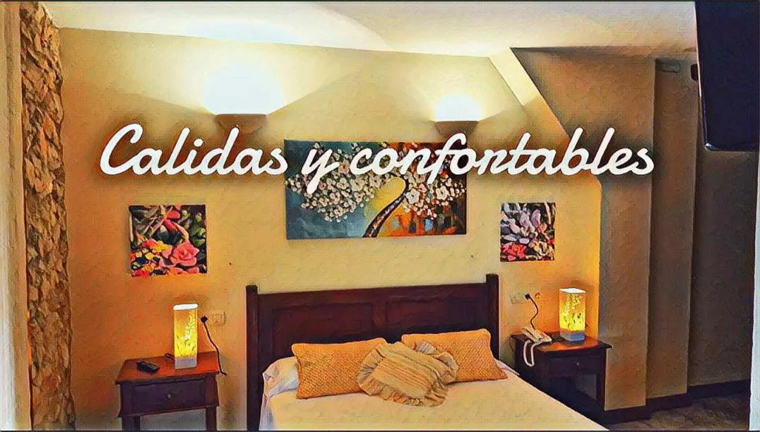 Bed in Vía Natura Hotel Rural