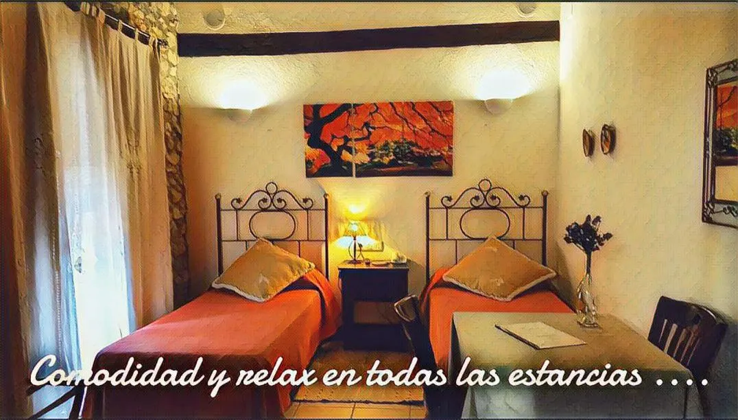 Bed in Vía Natura Hotel Rural