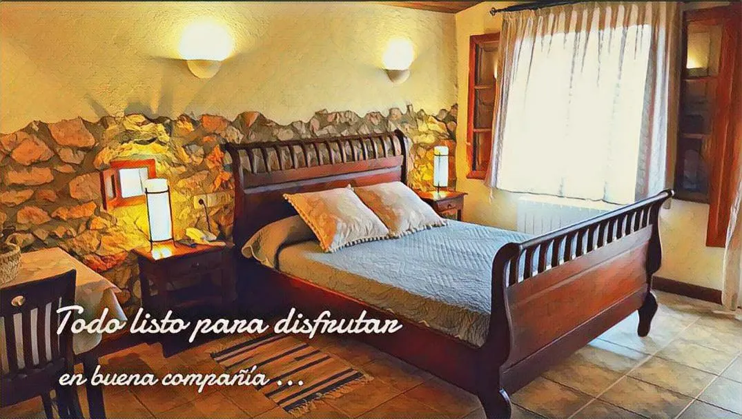 Bed in Vía Natura Hotel Rural
