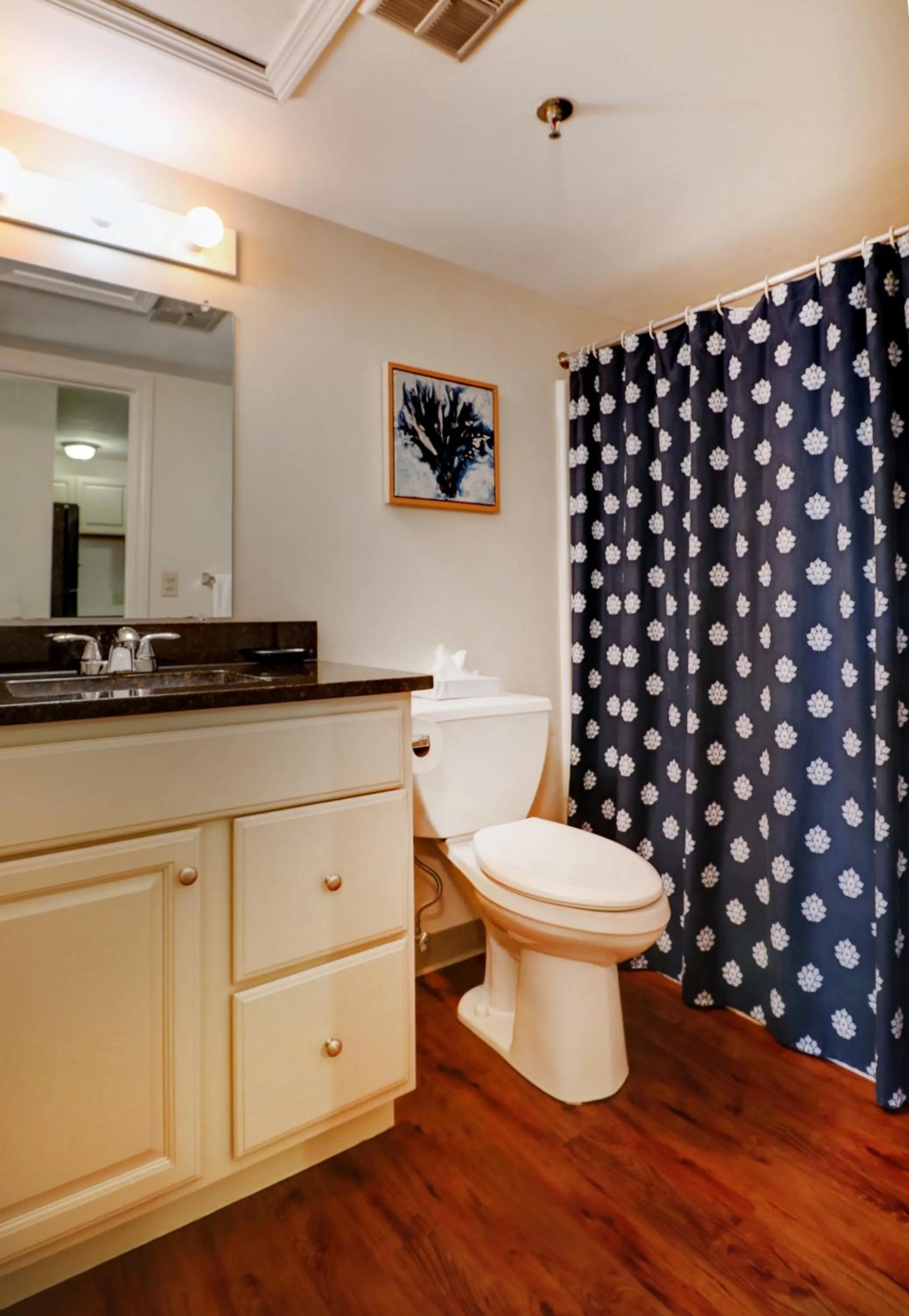 Toilet in Misty Harbor Resort