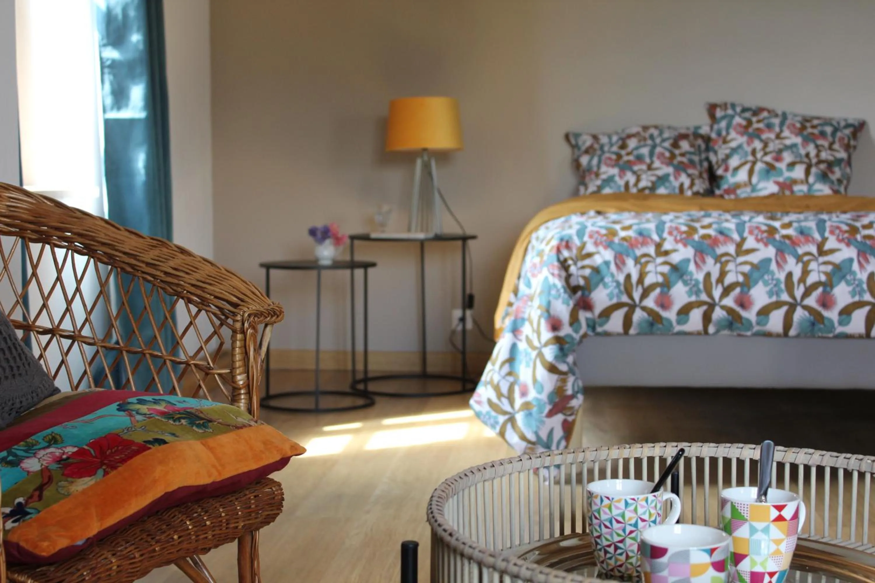 Bedroom, Bed in Les Terrasses de Labade Gîte et Chambres d'hôtes