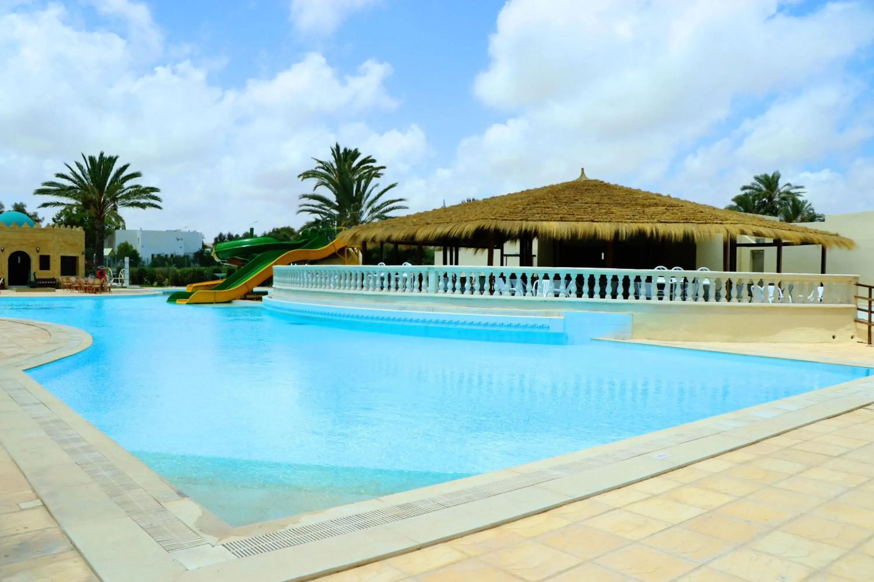 Pool view in The Ksar Djerba Charming Hotel & SPA Pool view in The Ksar Djerba Charming Hotel & SPA