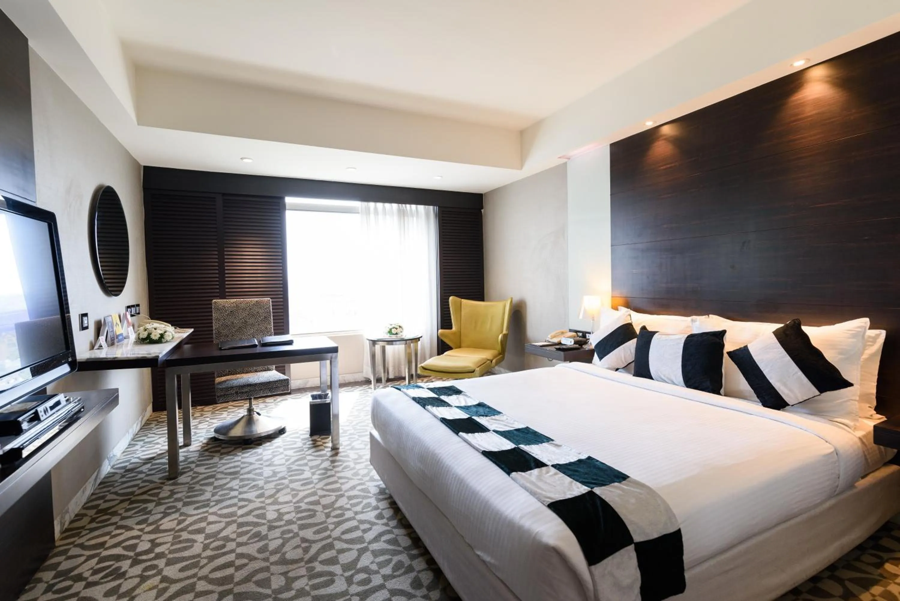 Bed in The Golkonda Hotel